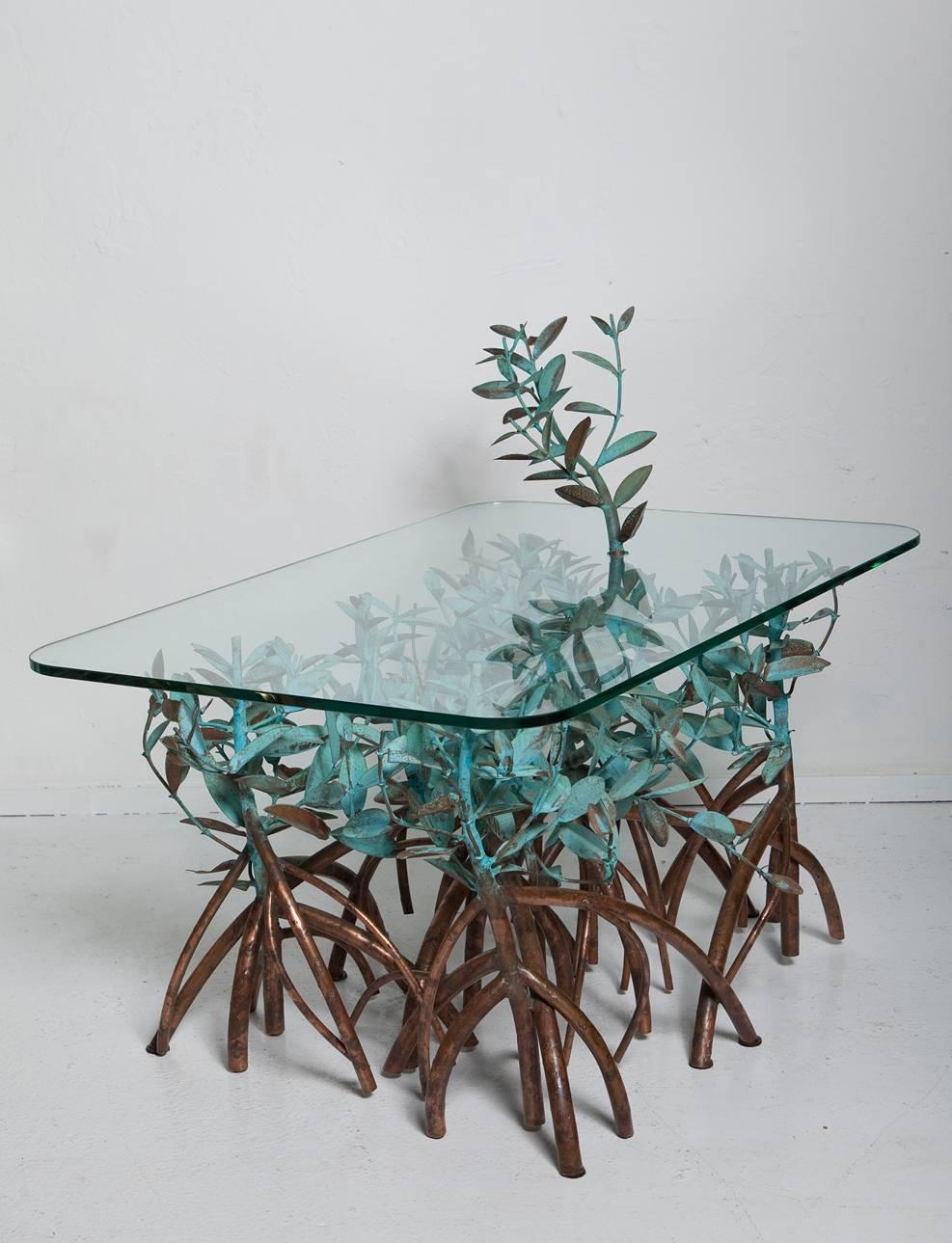 Organic Modern Copper Mangrove Coffee Table by Garland Faulkner