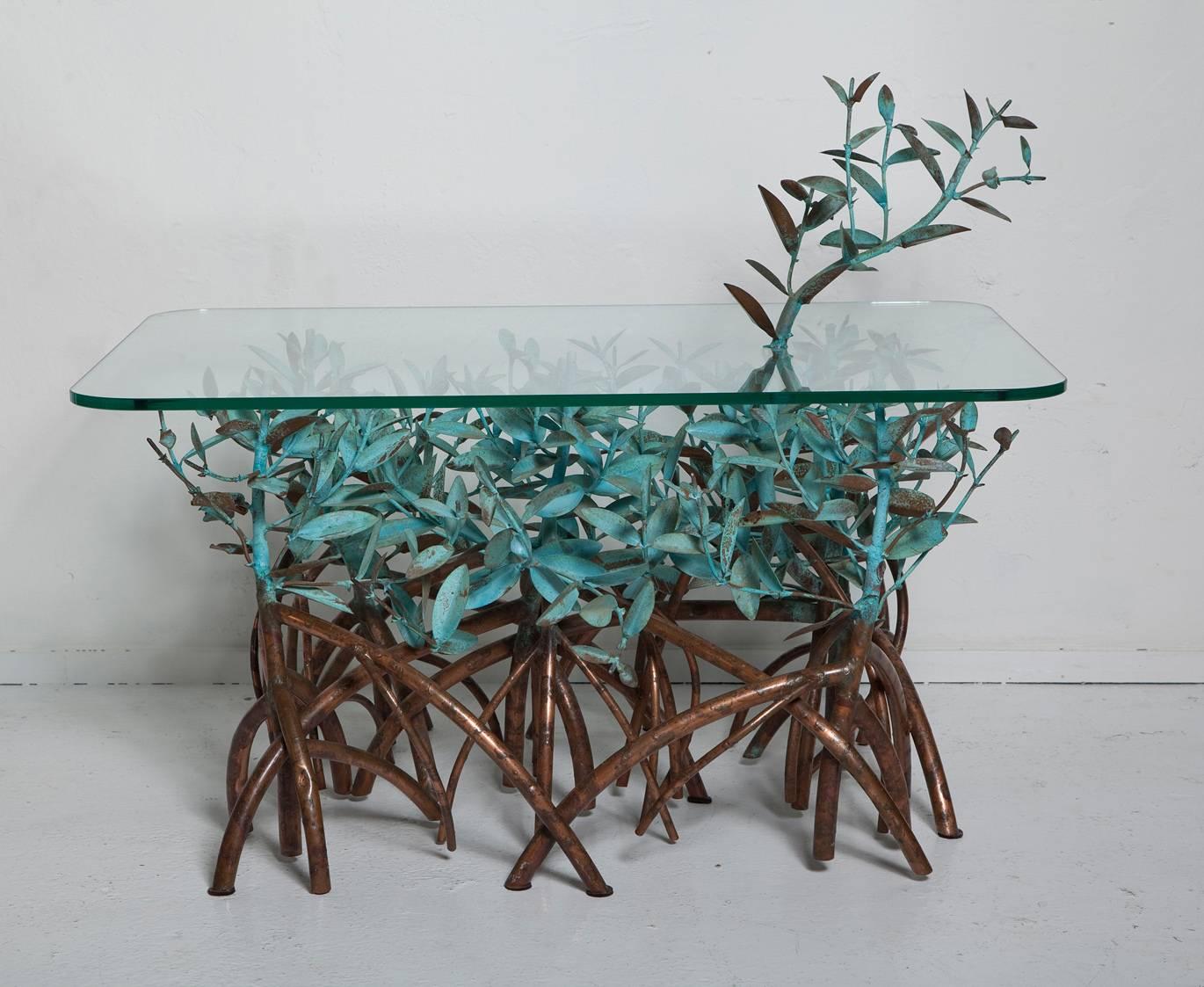 American Copper Mangrove Coffee Table by Garland Faulkner
