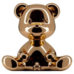 Copper Metallic Teddy Bear Lamp with LED, Made in Italy