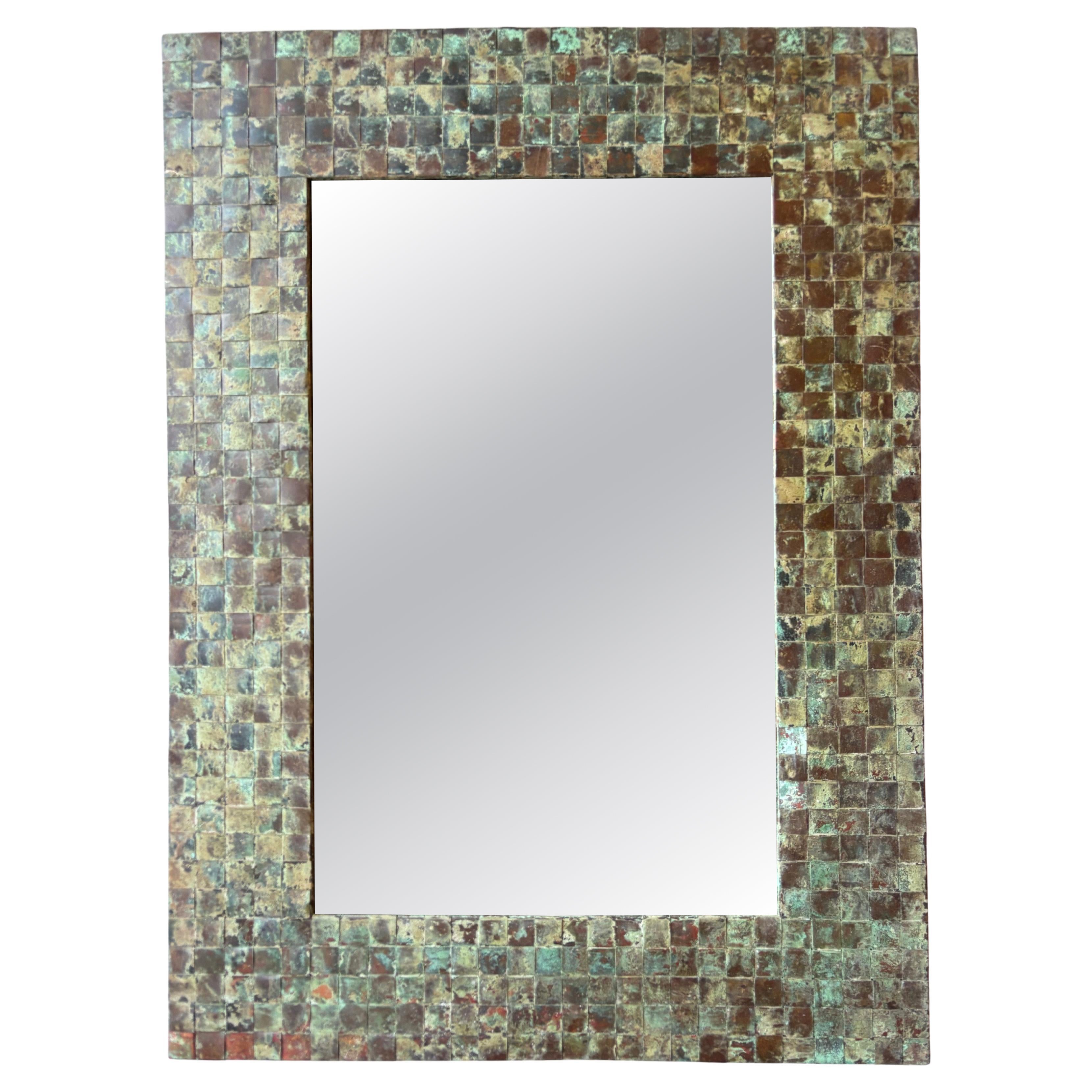 Copper mirror For Sale