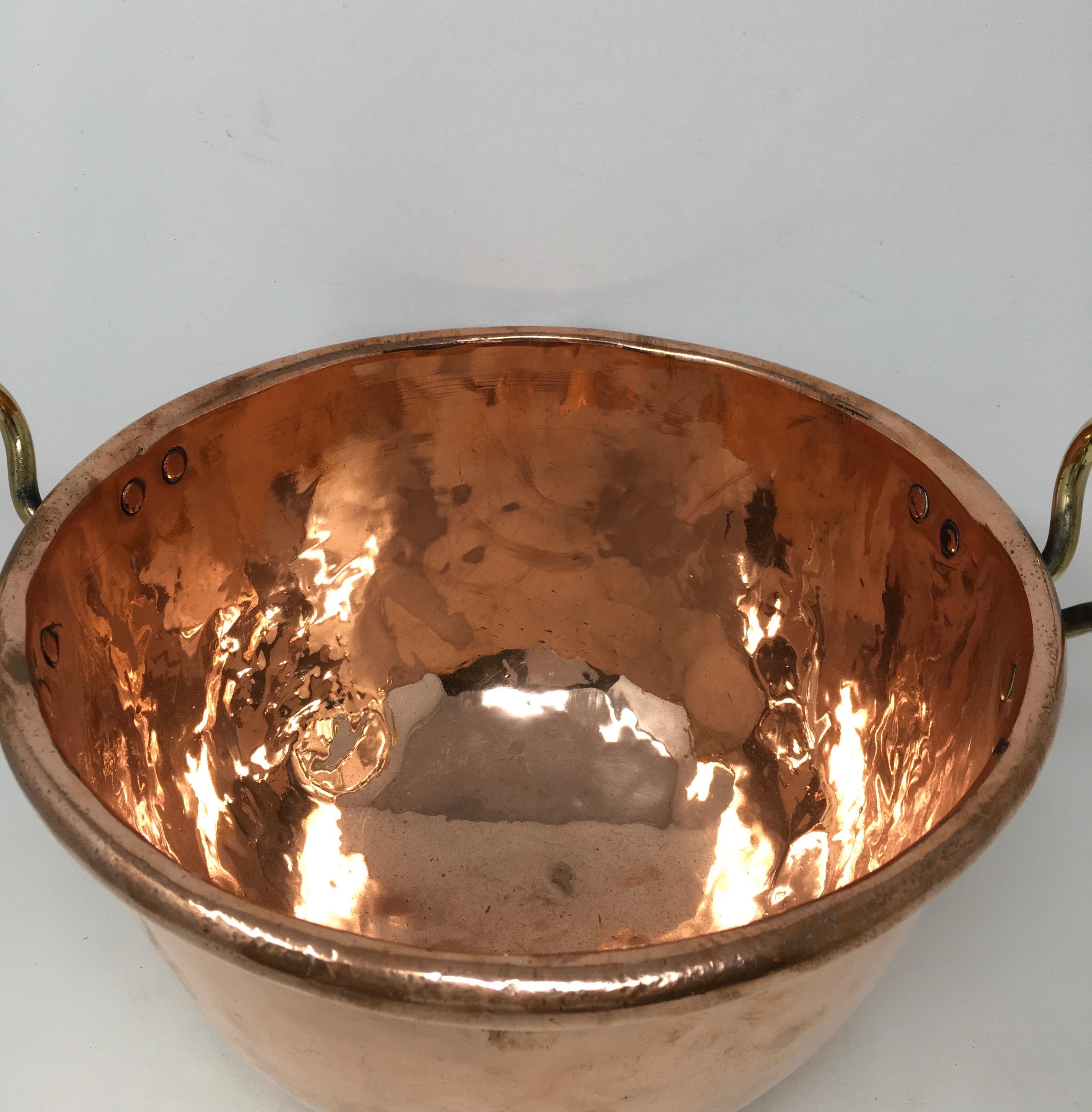 vintage copper mixing bowls