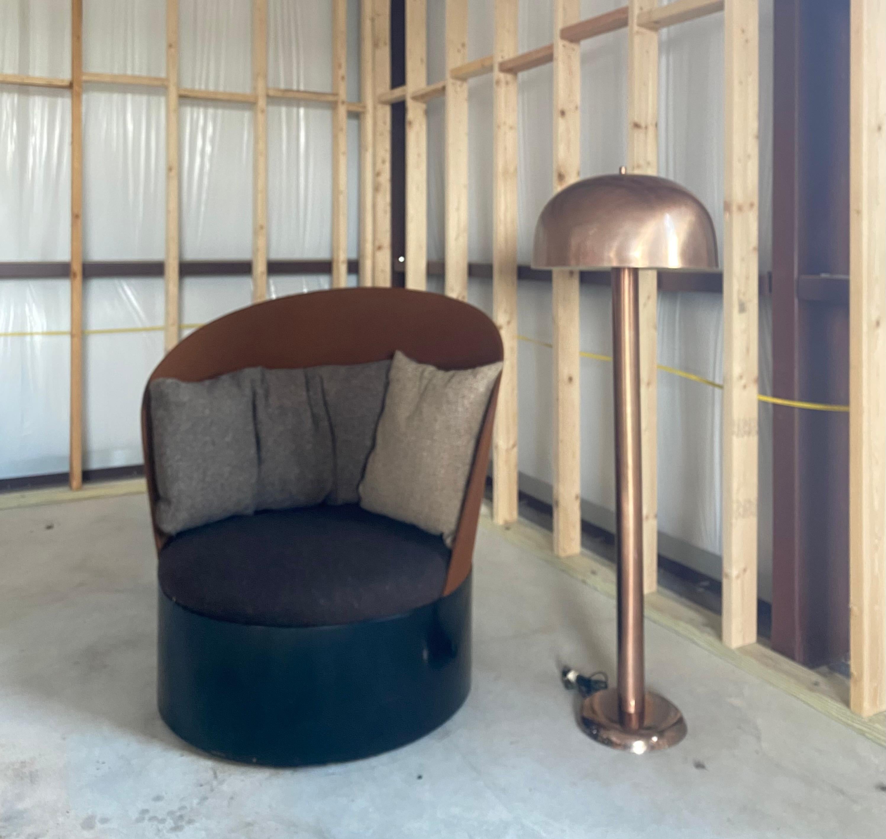 Copper Mushroom Floor Lamp For Sale 1