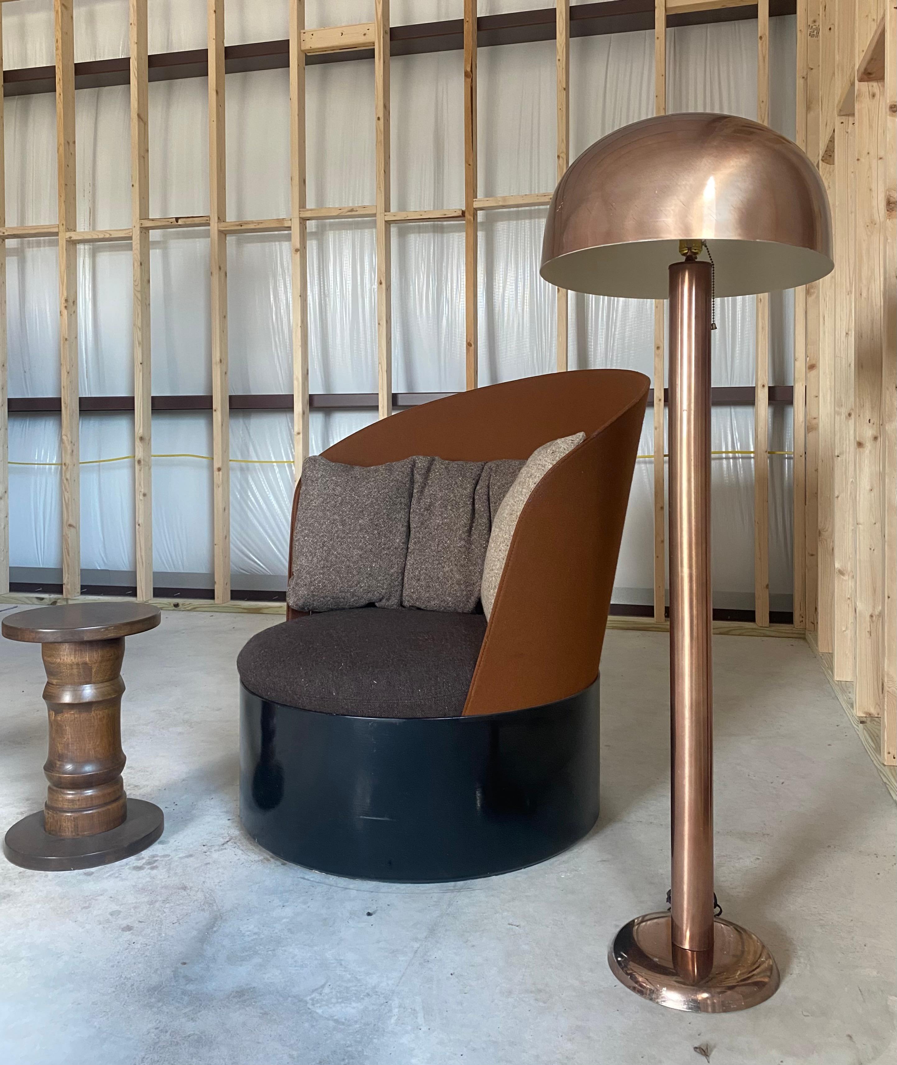 Copper Mushroom Floor Lamp For Sale 2
