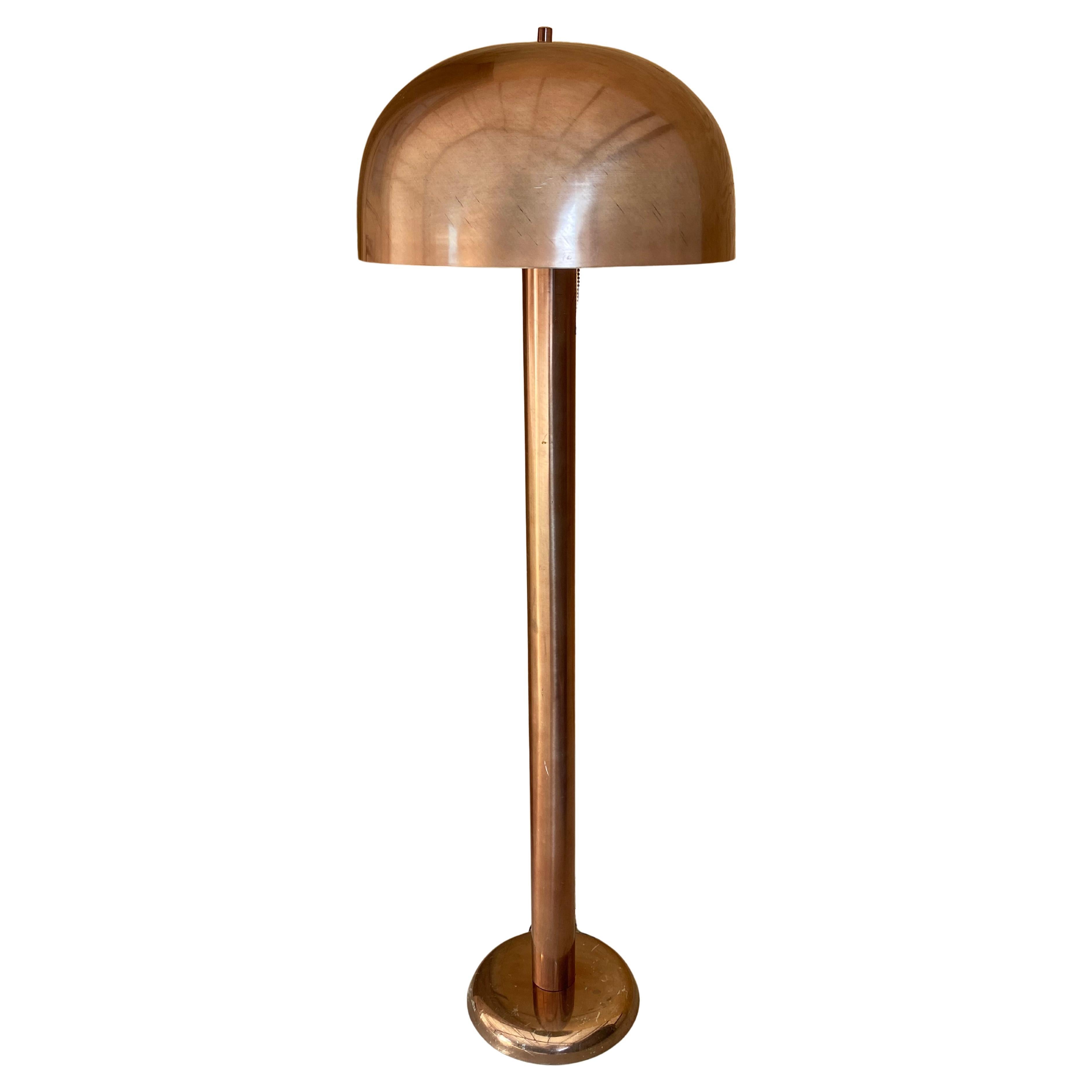 Copper Mushroom Floor Lamp For Sale
