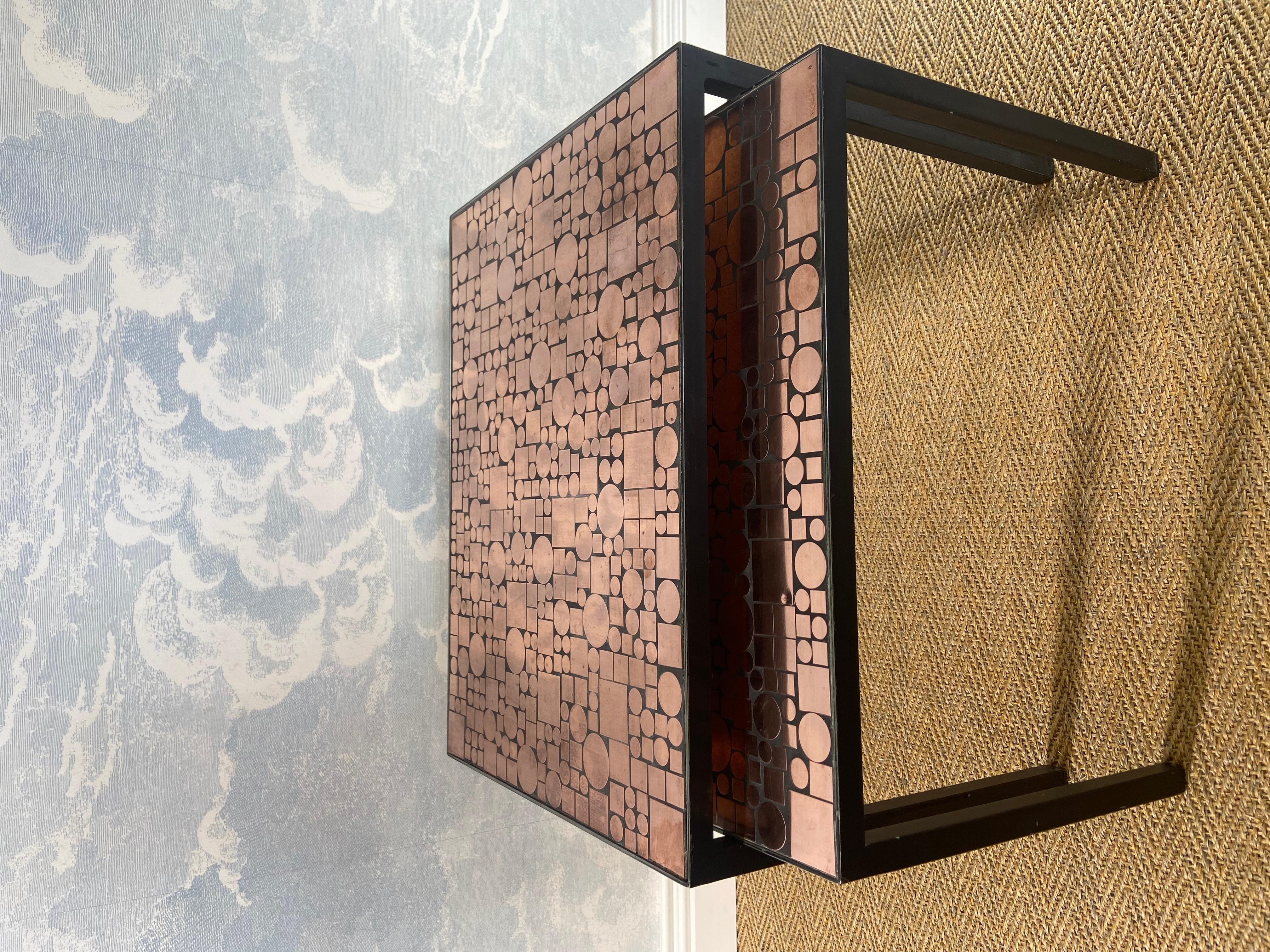 Copper Nesting Tables by Herbert Hirche for Rosenthal, Germany 1970s For Sale 4