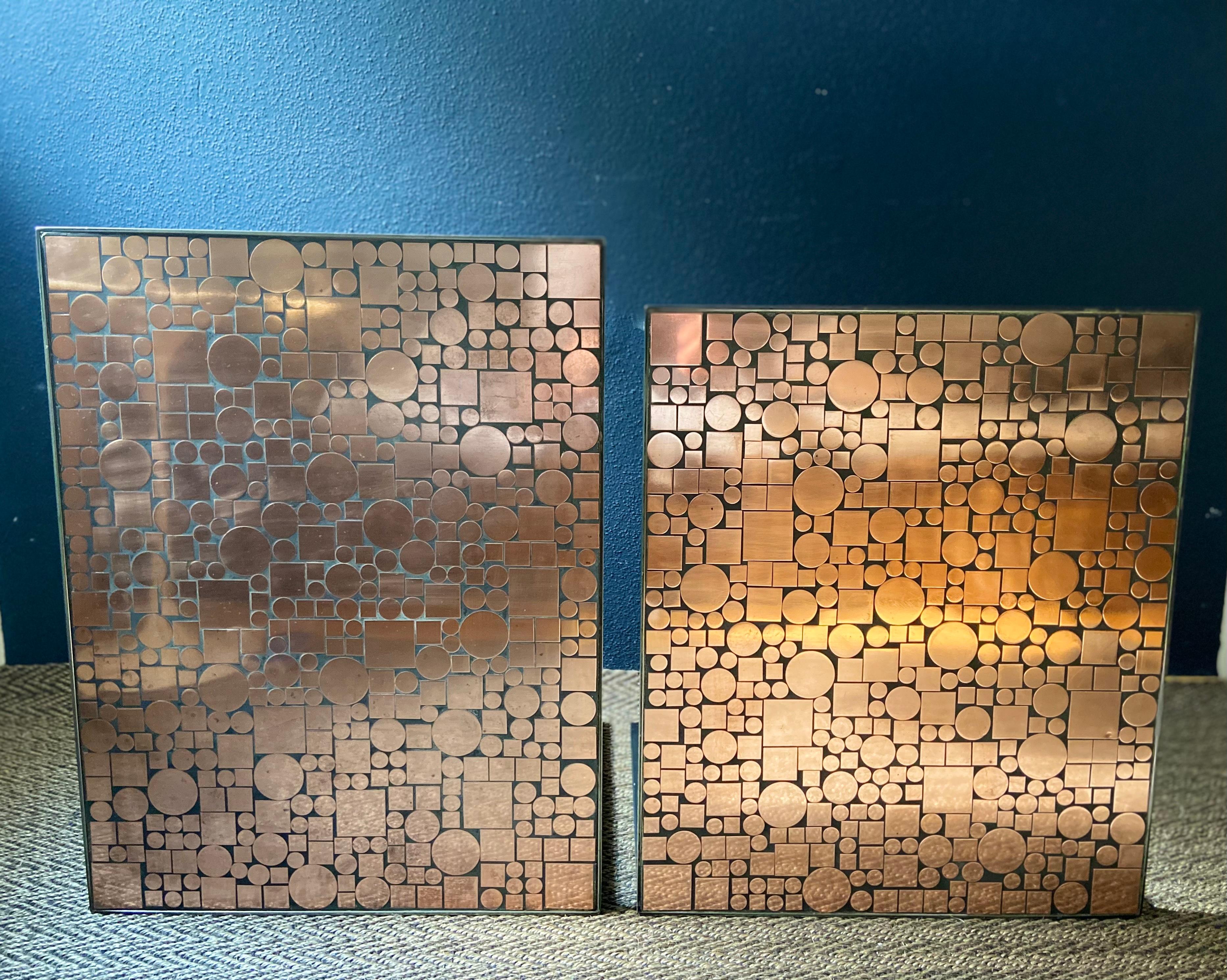 Copper Nesting Tables by Herbert Hirche for Rosenthal, Germany 1970s In Good Condition For Sale In Cork, IE