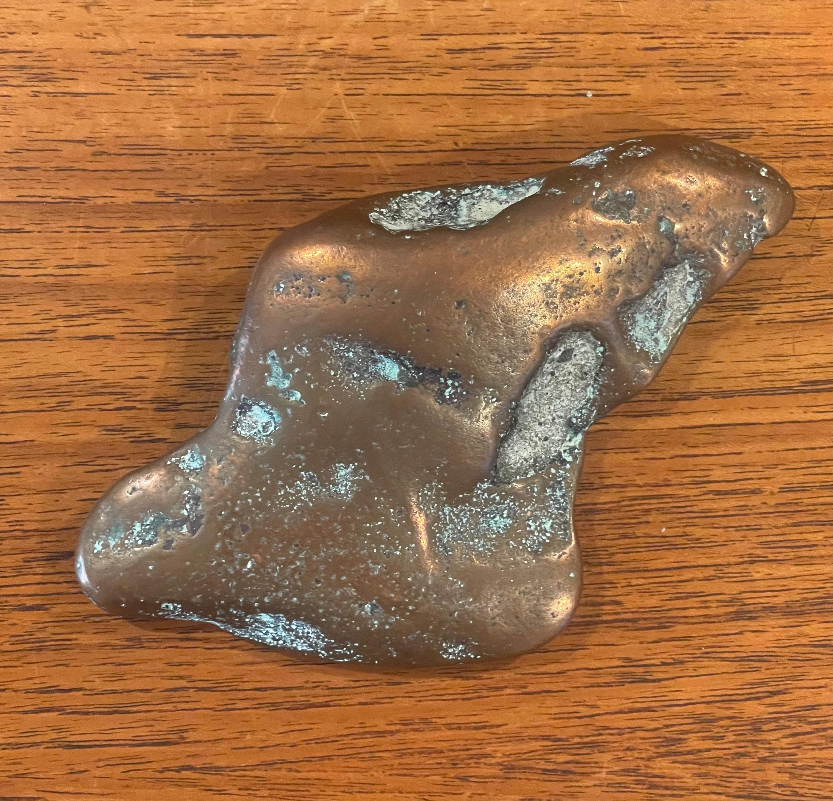 Copper Ore Ingot Paperweight For Sale 6