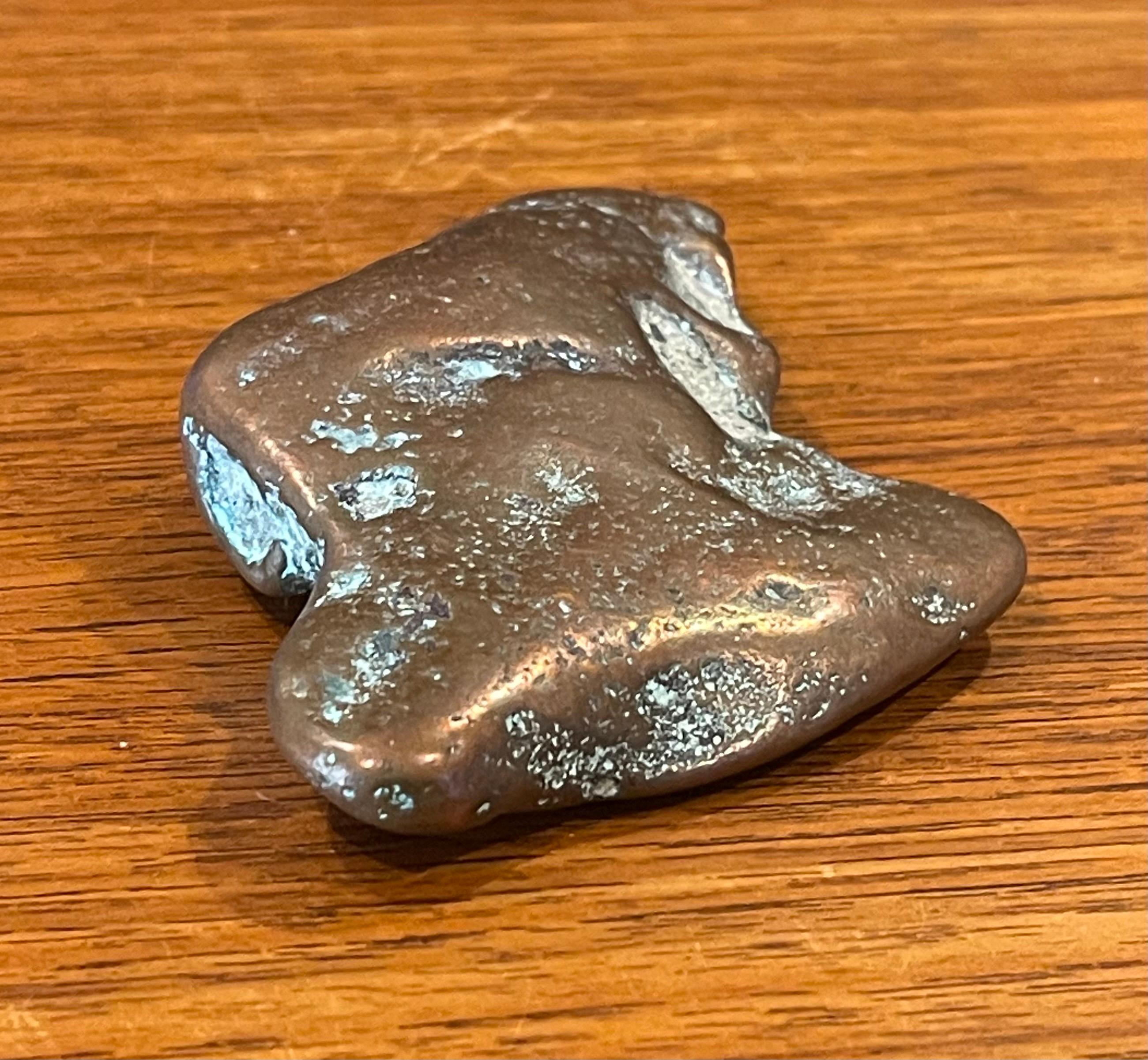 Copper Ore Ingot Paperweight For Sale 2