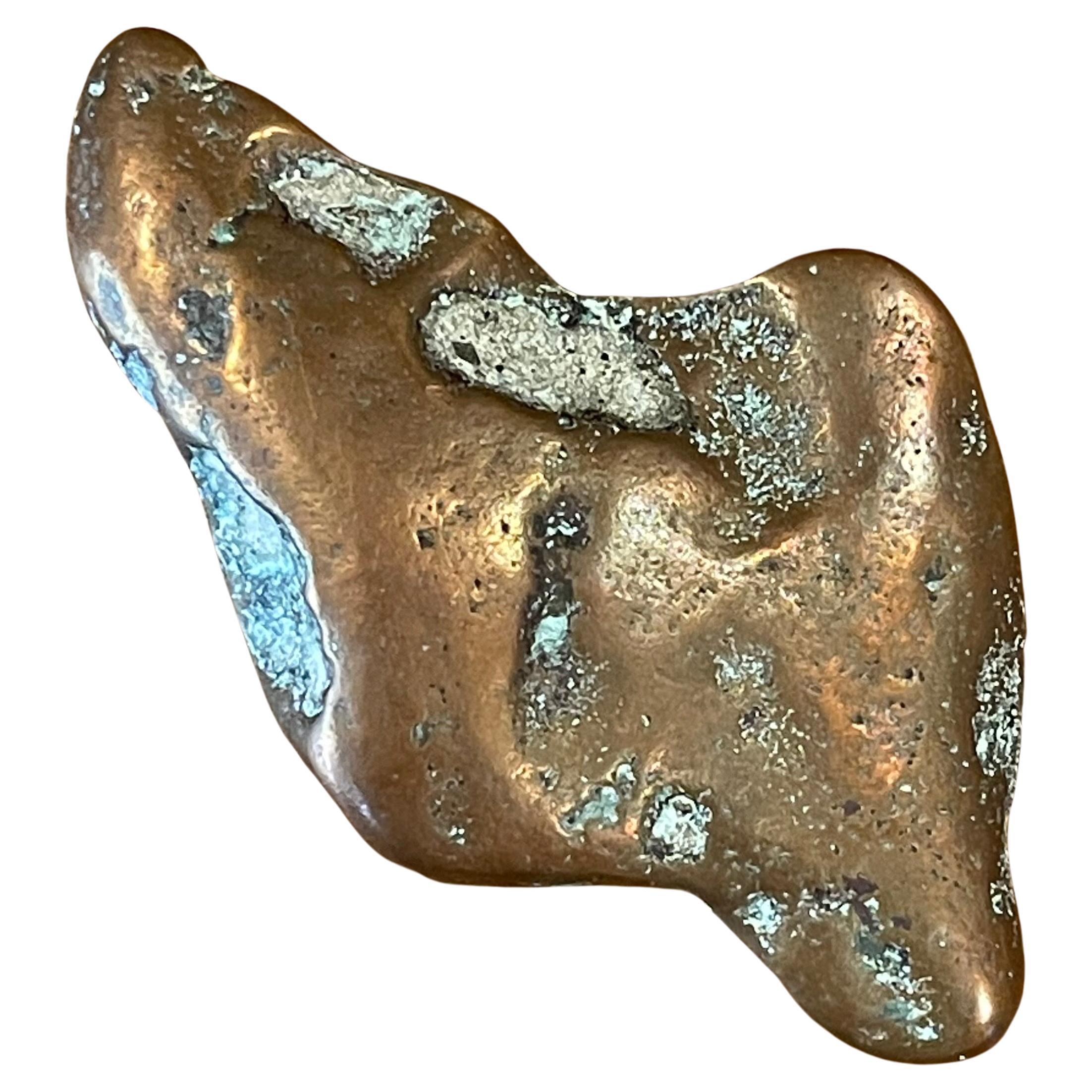 Copper Ore Ingot Paperweight For Sale
