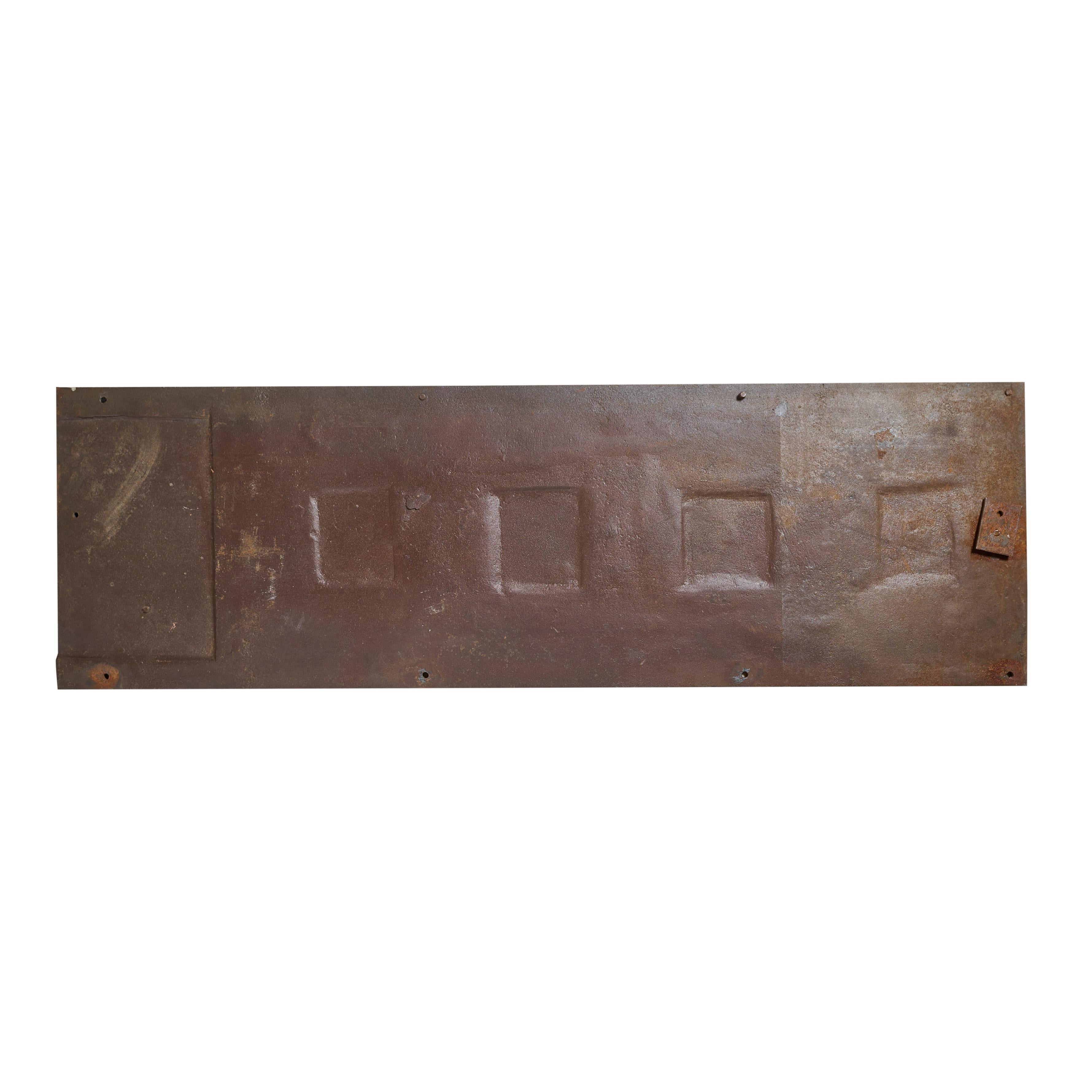 Copper over Cast Iron Column Face Fragment from the Chicago Stock Exchange In Good Condition For Sale In Round Top, TX