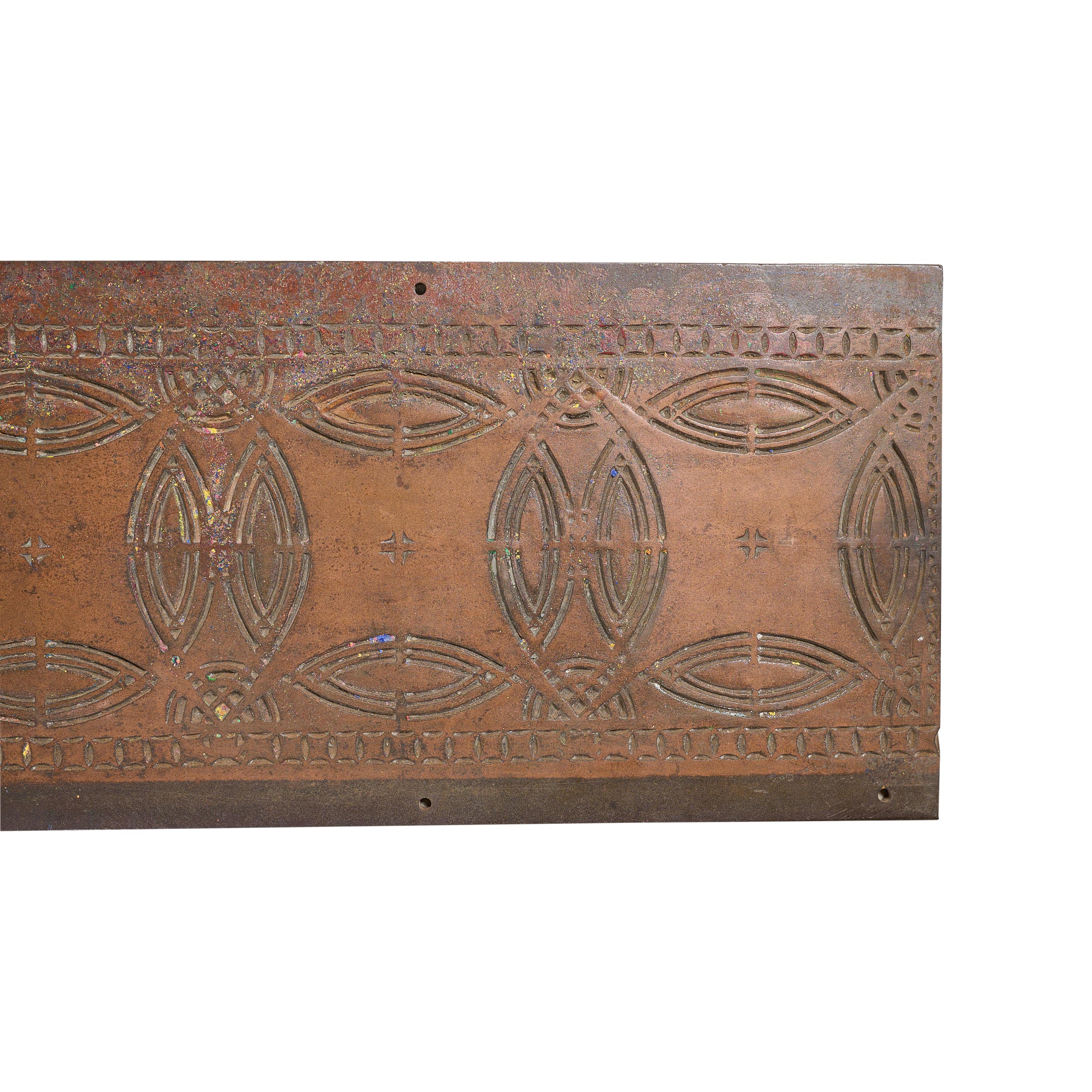 Fragment einer Säule aus Kupfer über Gusseisen von den Aufzugspfeilern der Chicago Stock Exchange. Louis Sullivan, Architekt.

