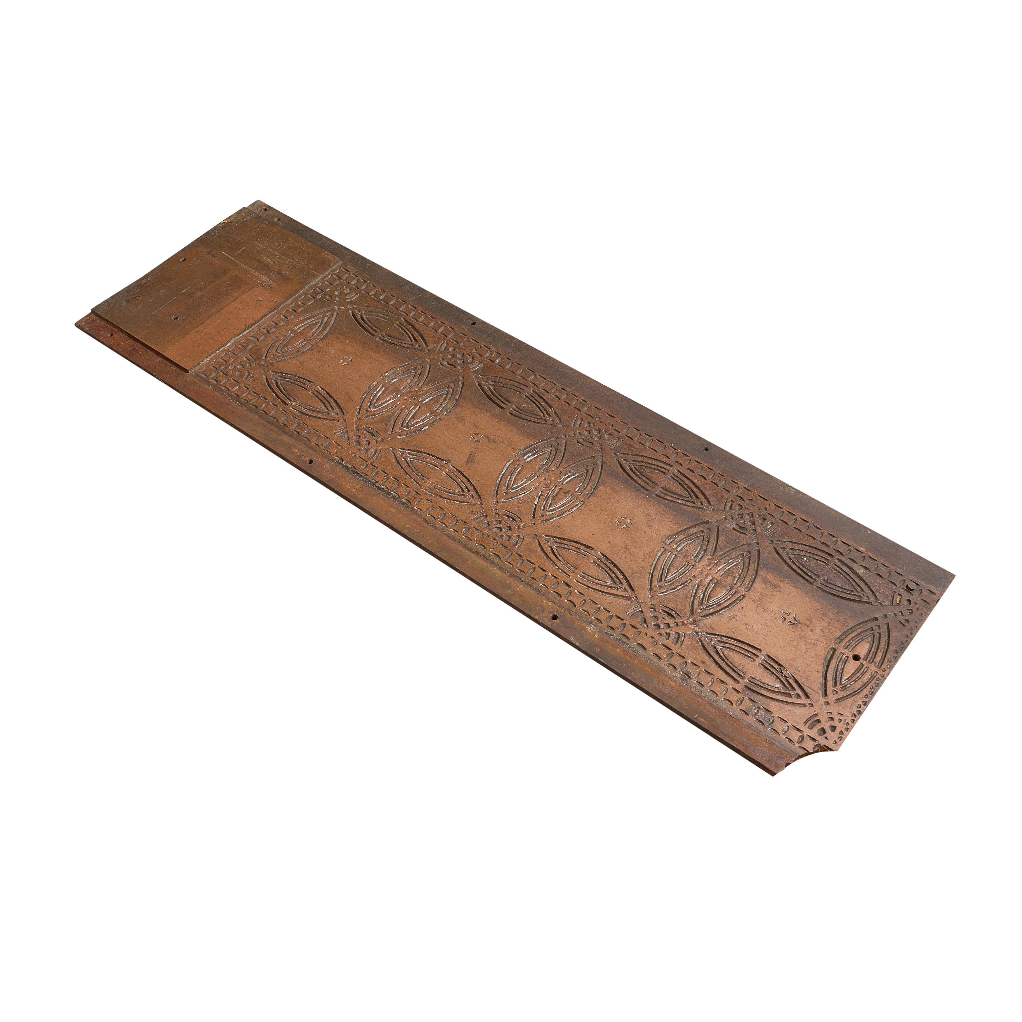 Nord-américain Fragment de colonne en cuivre sur fonte provenant de la bourse de Chicago en vente