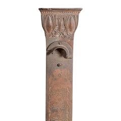 Copper over Cast Iron Newel Post from the Chicago Stock Exchange