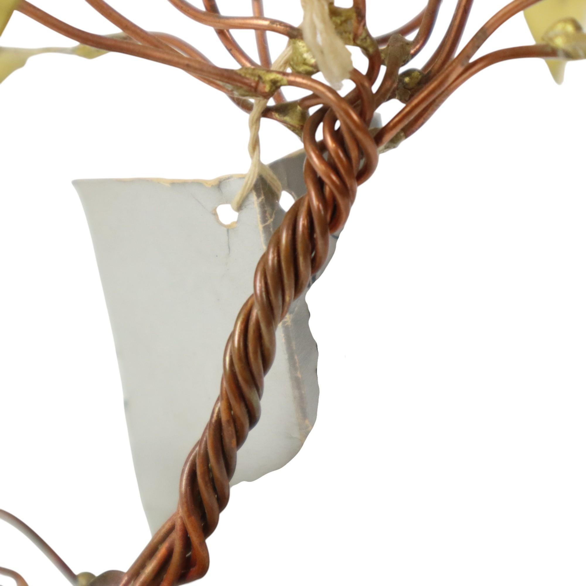 Kupferpalme auf Felsen Skulptur Daniel d'Haeseleer 18cm im Angebot 4