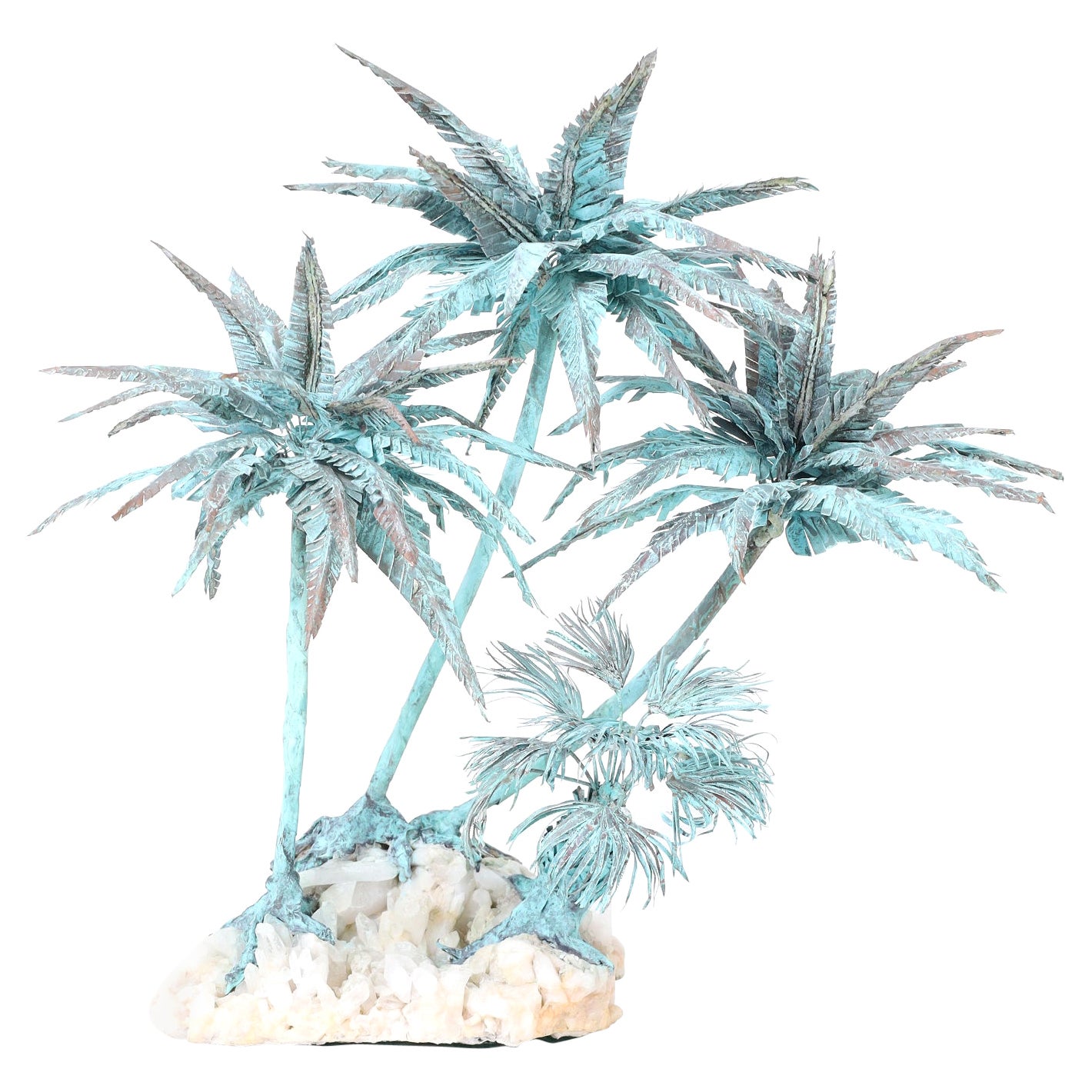 Copper Palm Tree Sculpture