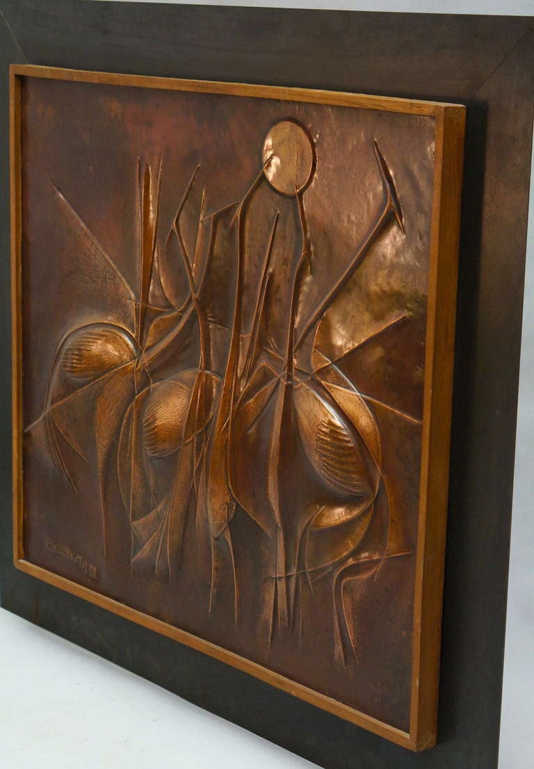 Copper Panel Artwork by Pemba For Sale at 1stDibs