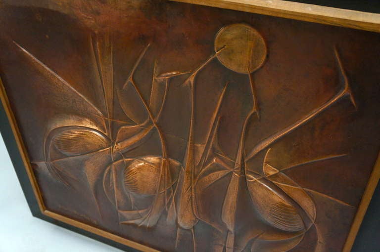 Copper Panel Artwork by Pemba For Sale 1