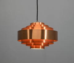 Copper Pendant by Jo Hammerborg for Fog & Morup, 1960s