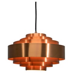 Copper Pendant by Jo Hammerborg for Fog & Morup, 1960s