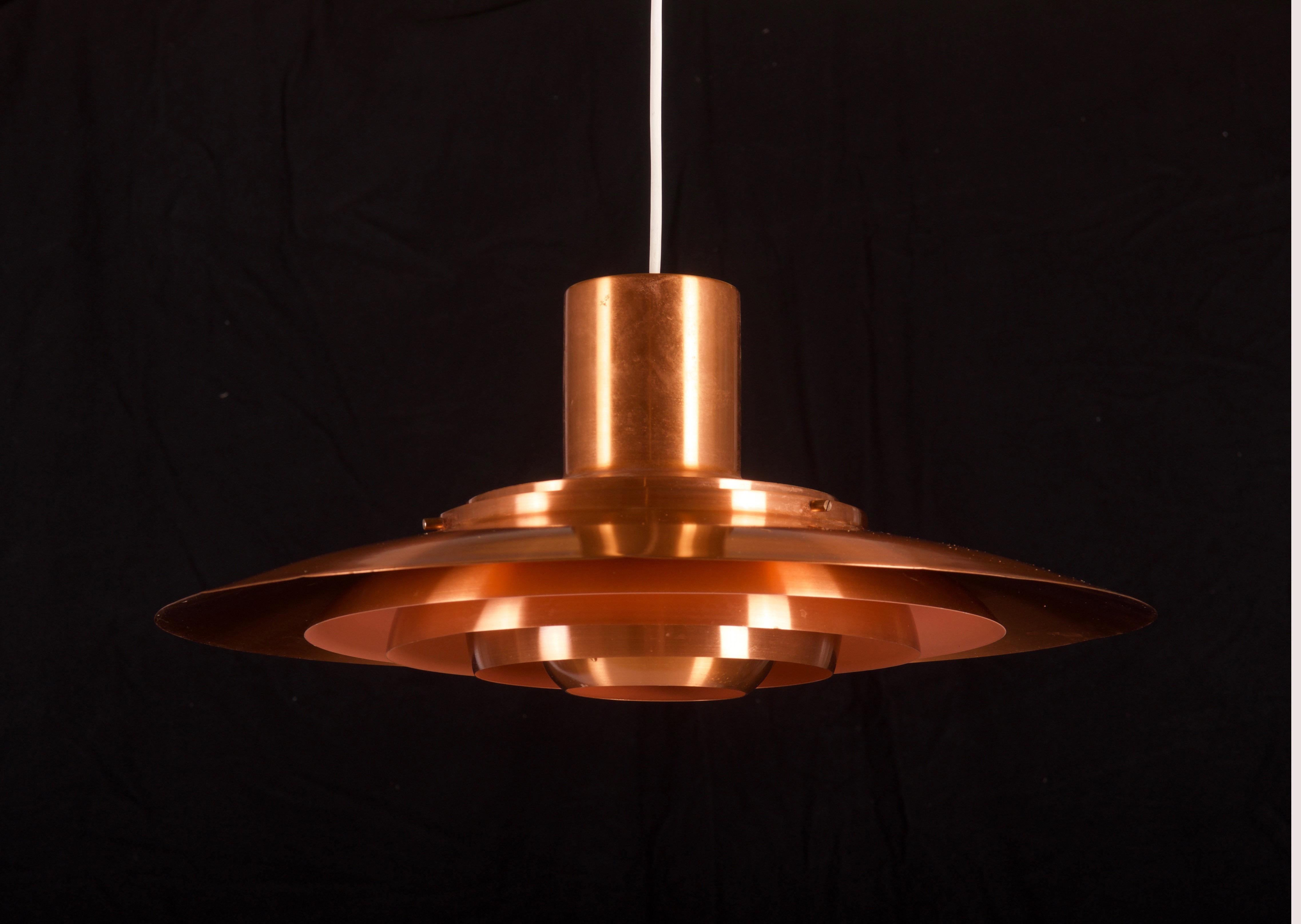 Scandinavian Modern Copper Pendant by Preben Fabricius and Jørgen Kastholm For Sale