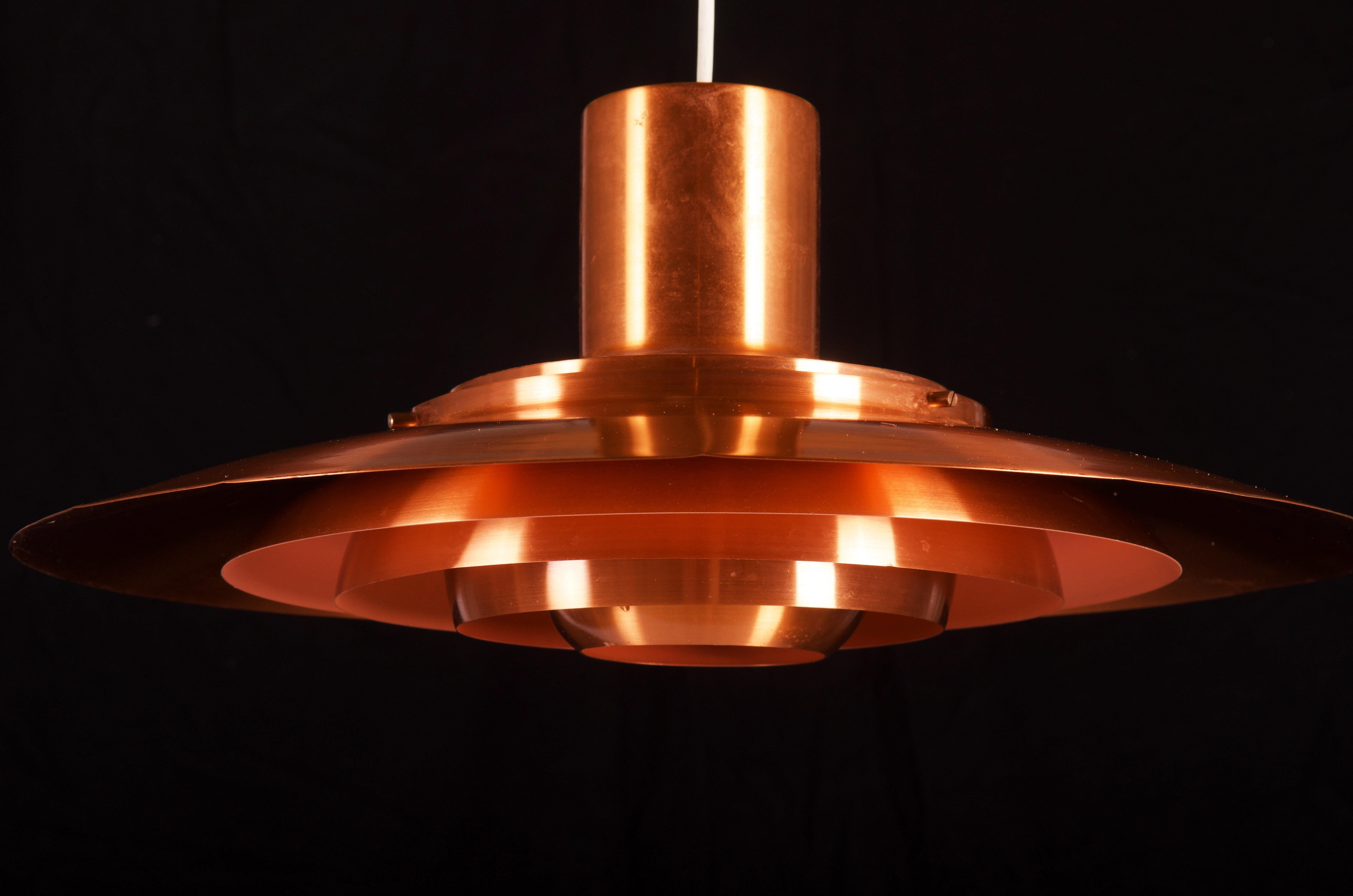 Danish Copper Pendant by Preben Fabricius and Jørgen Kastholm For Sale