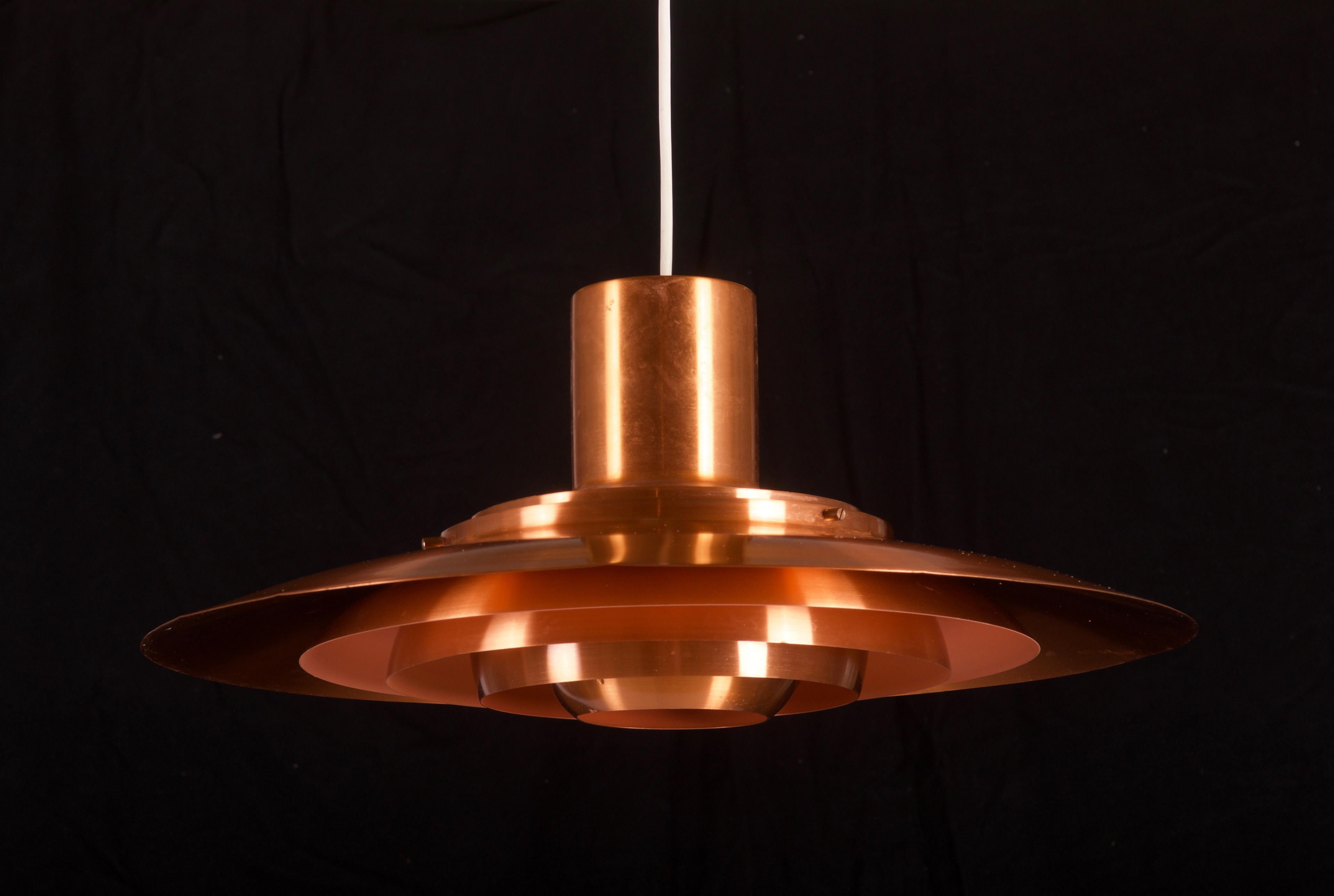 Copper Pendant by Preben Fabricius and Jørgen Kastholm For Sale 1
