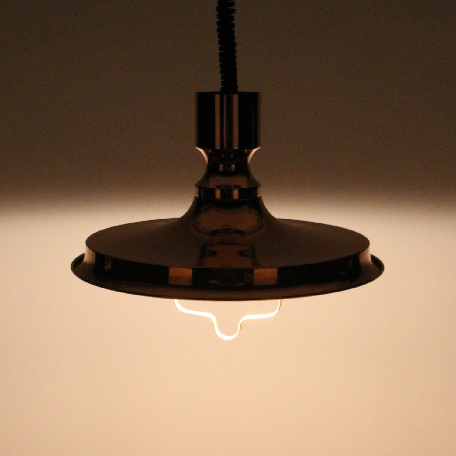Late 20th Century Copper Pendant by Sidse Werner for Holmegaard, 1970s For Sale