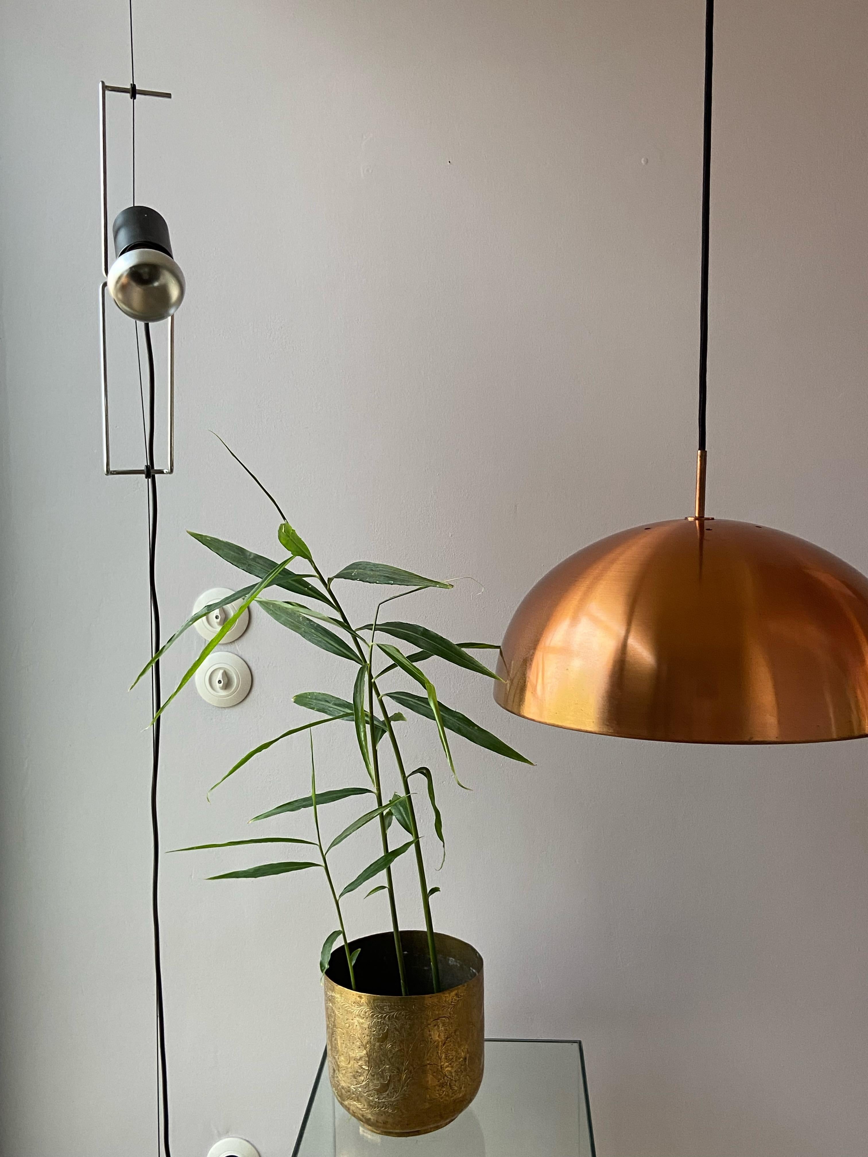 Copper Pendant Lamp by Jo Hammerborg Fog @ Mørup Denmark 4