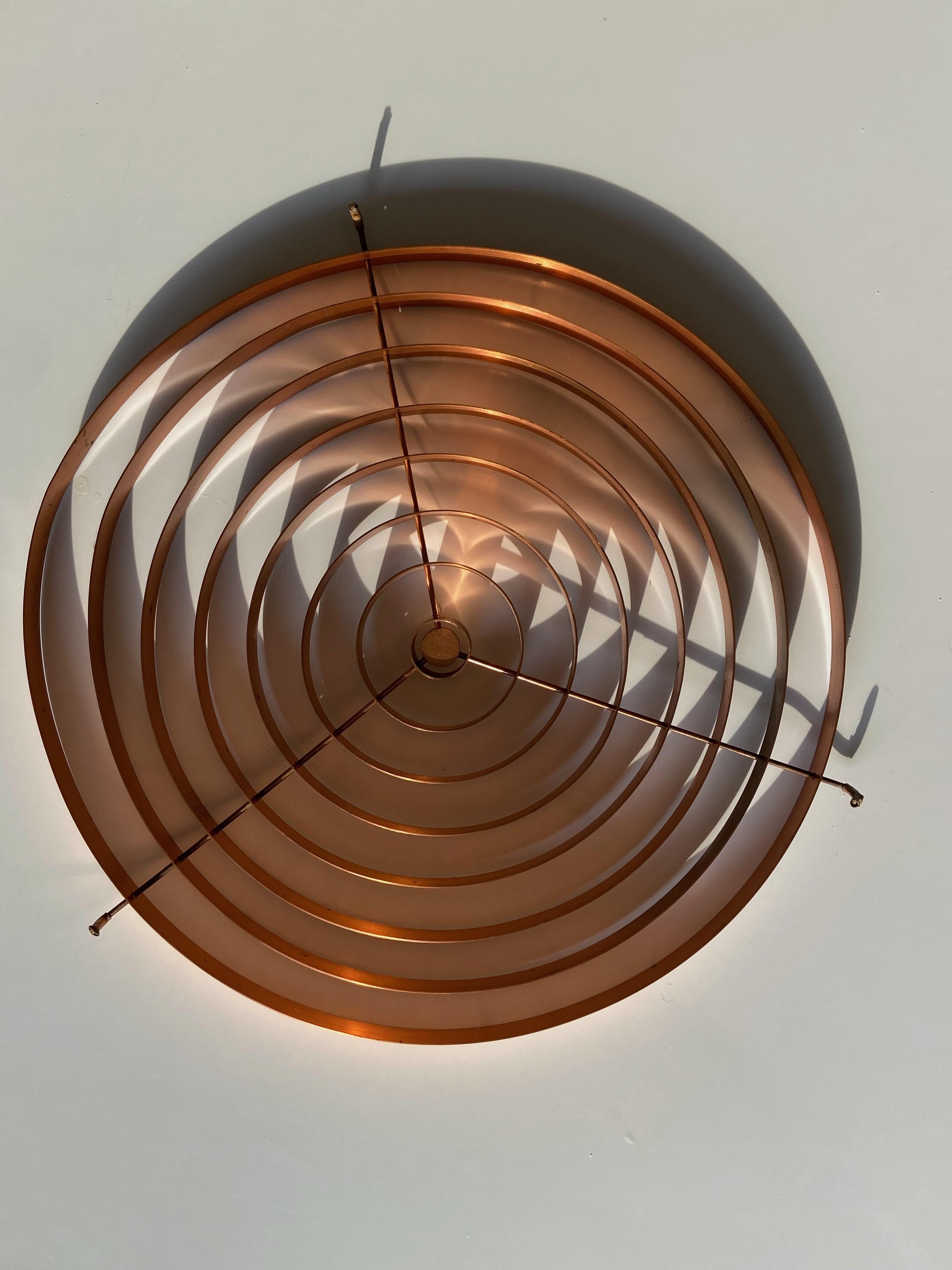 Danish Copper Pendant Lamp by Jo Hammerborg Fog @ Mørup Denmark