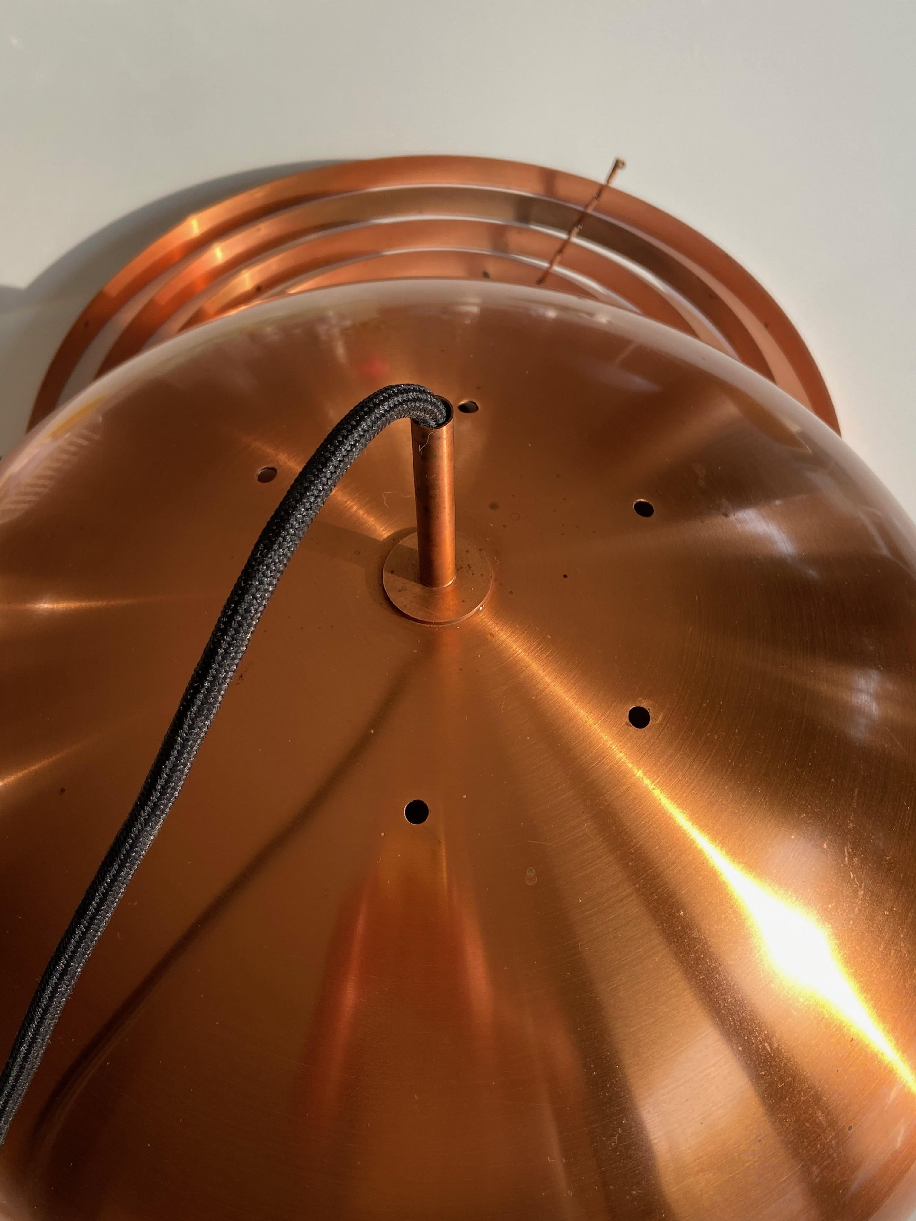 Copper Pendant Lamp by Jo Hammerborg Fog @ Mørup Denmark 1