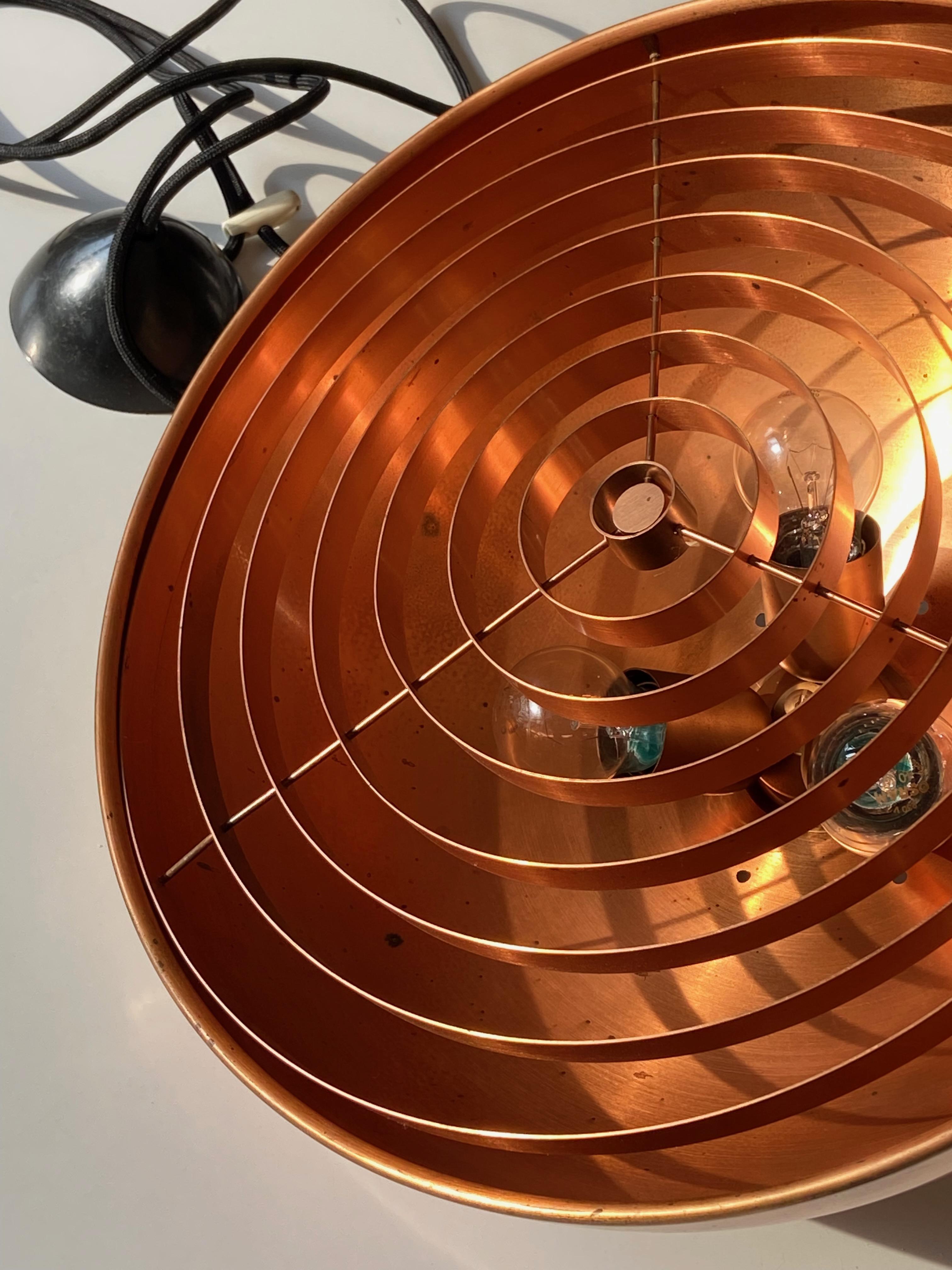 Copper Pendant Lamp by Jo Hammerborg Fog @ Mørup Denmark 3