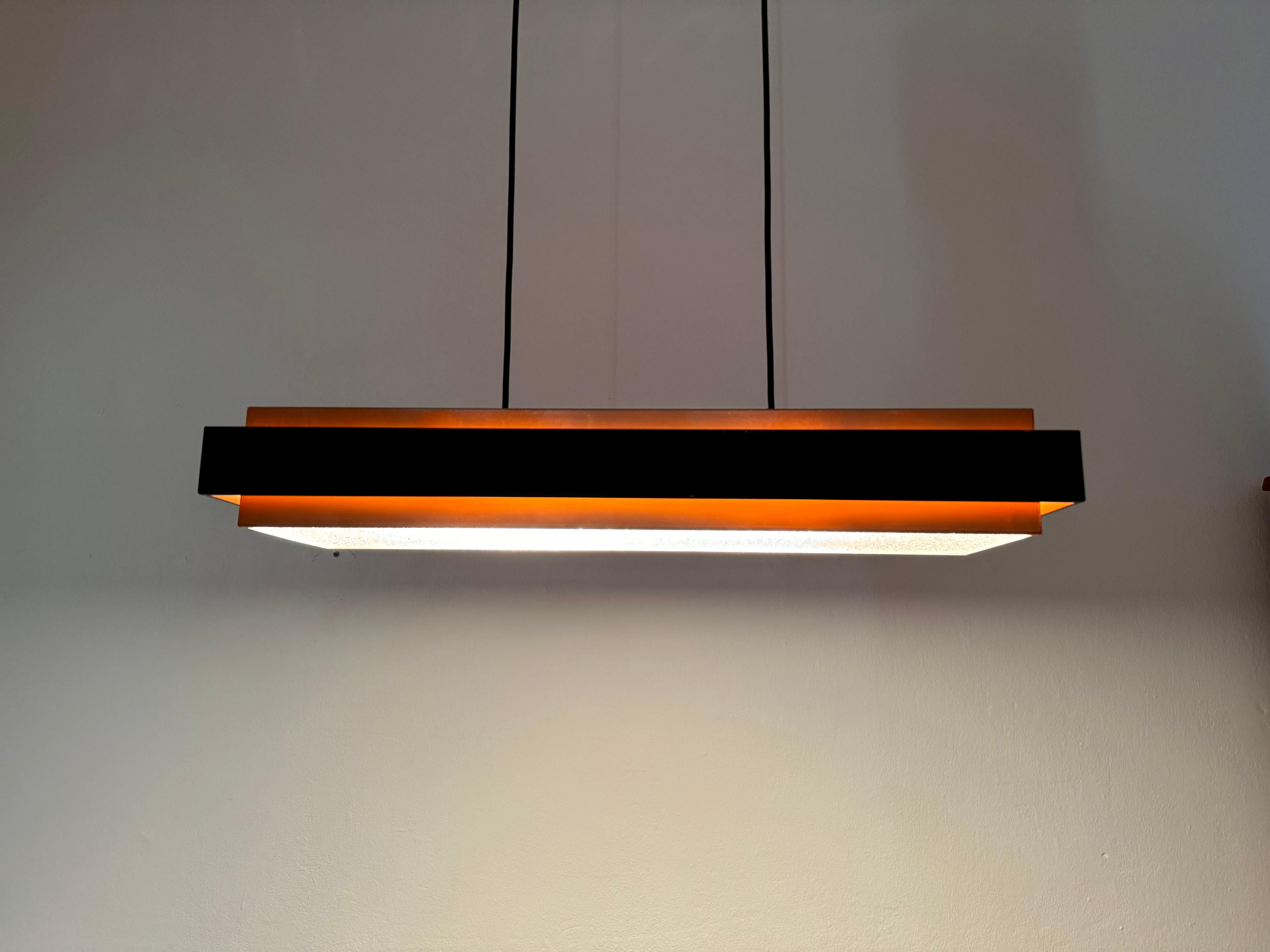 Milieu du XXe siècle Lampe à suspension en cuivre de Jo Hammerborg pour Fog and Morup en vente