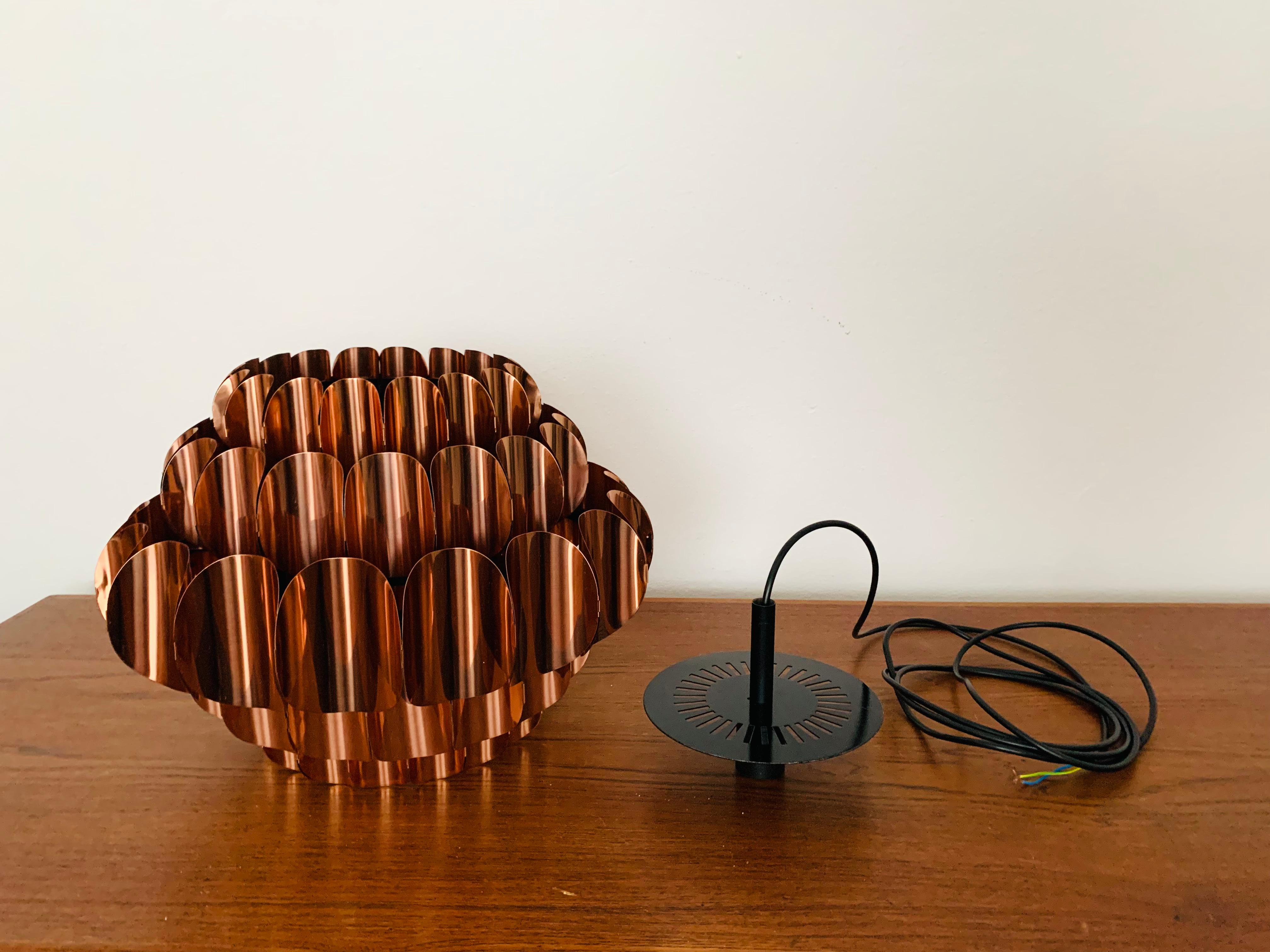 Copper Pendant Lamp by Thorsten Orrling for Temde For Sale 3