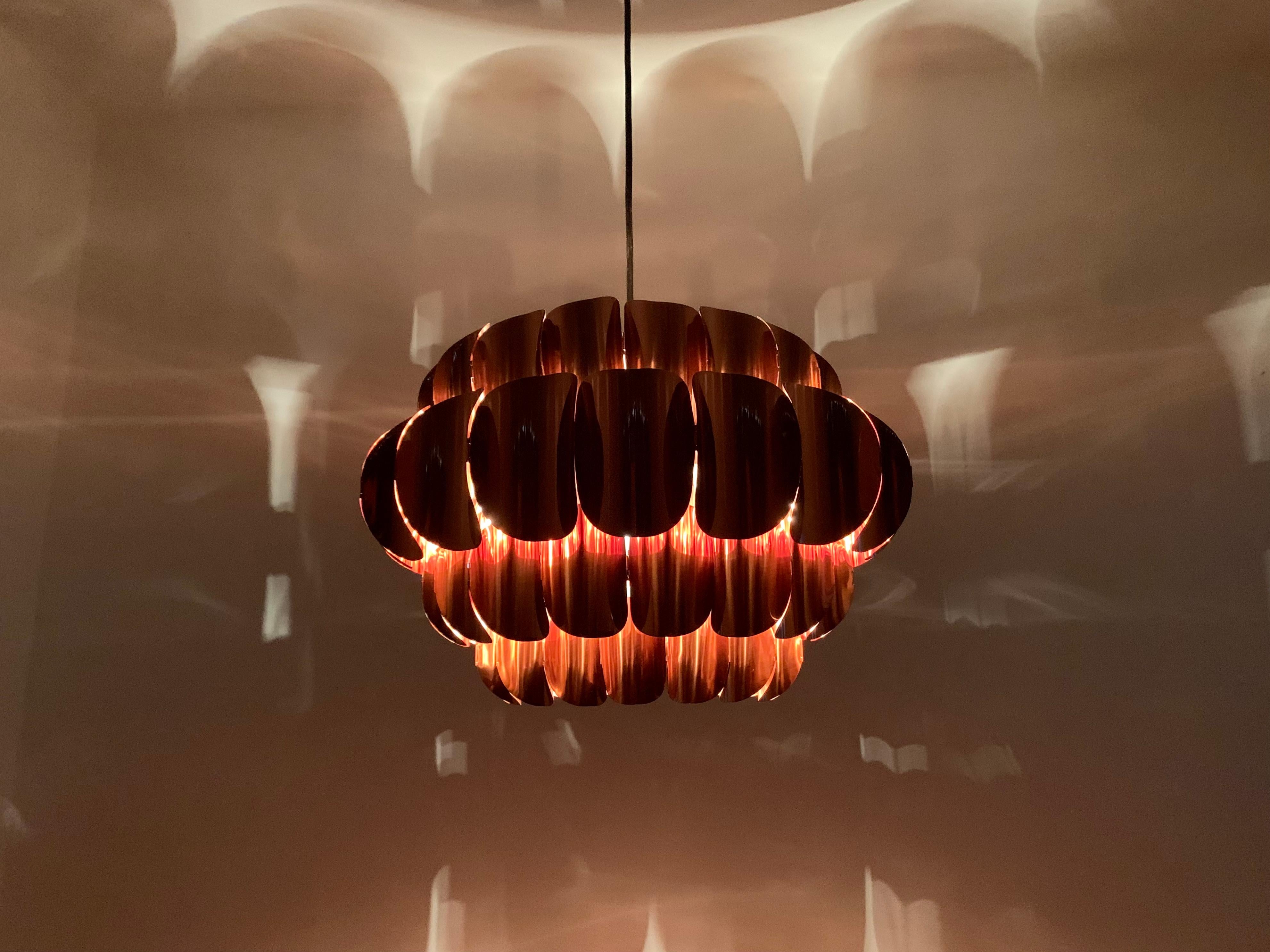 Copper Pendant Lamp by Thorsten Orrling for Temde For Sale 2