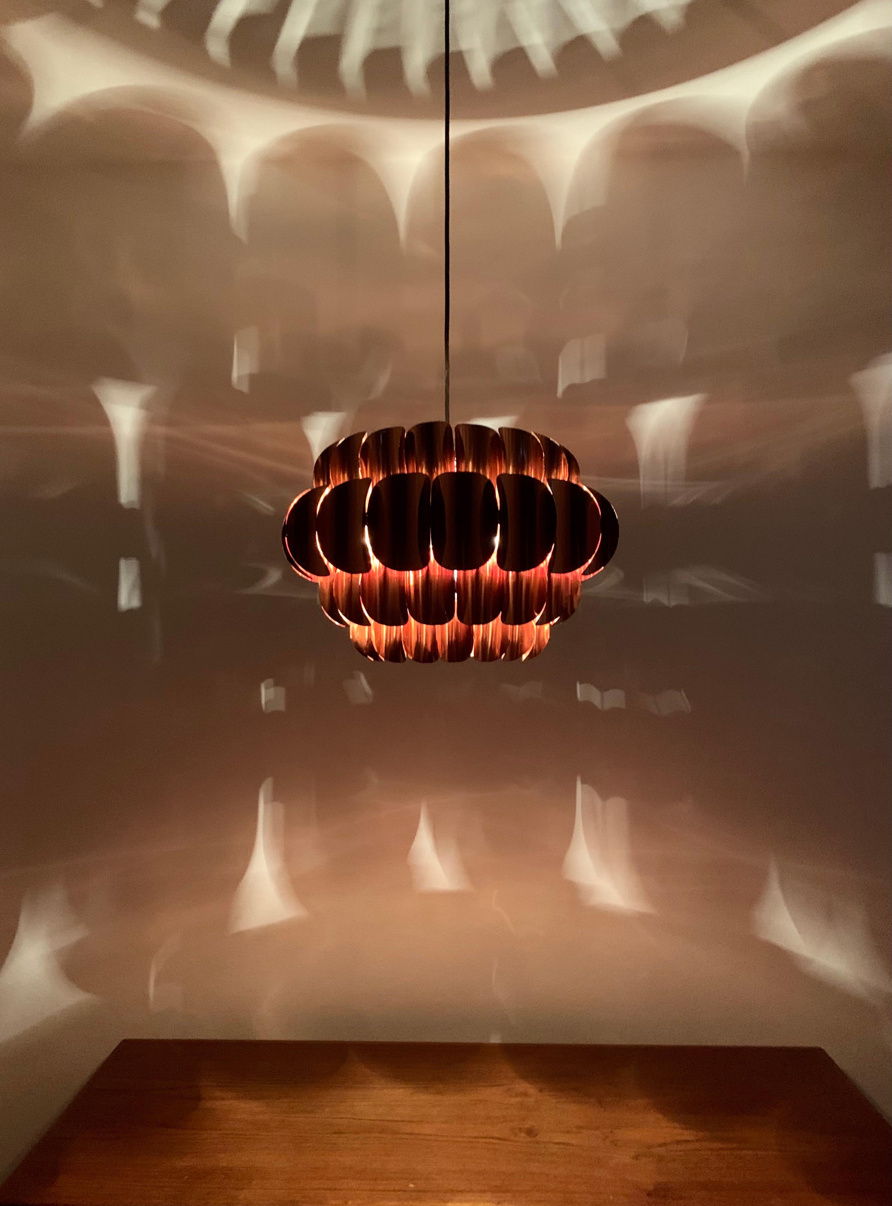 Copper Pendant Lamp by Thorsten Orrling for Temde For Sale 3