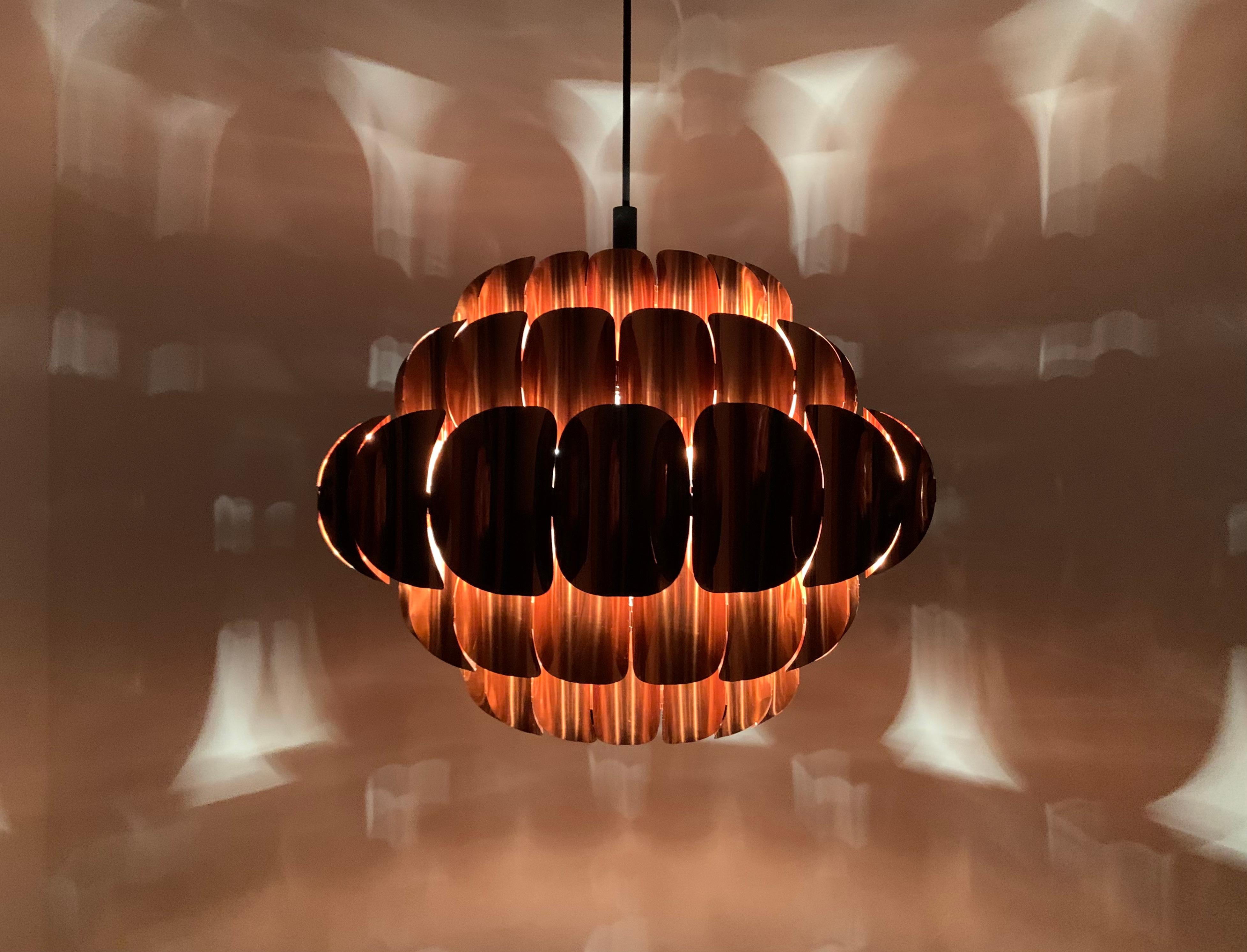 Copper Pendant Lamp by Thorsten Orrling for Temde For Sale 2