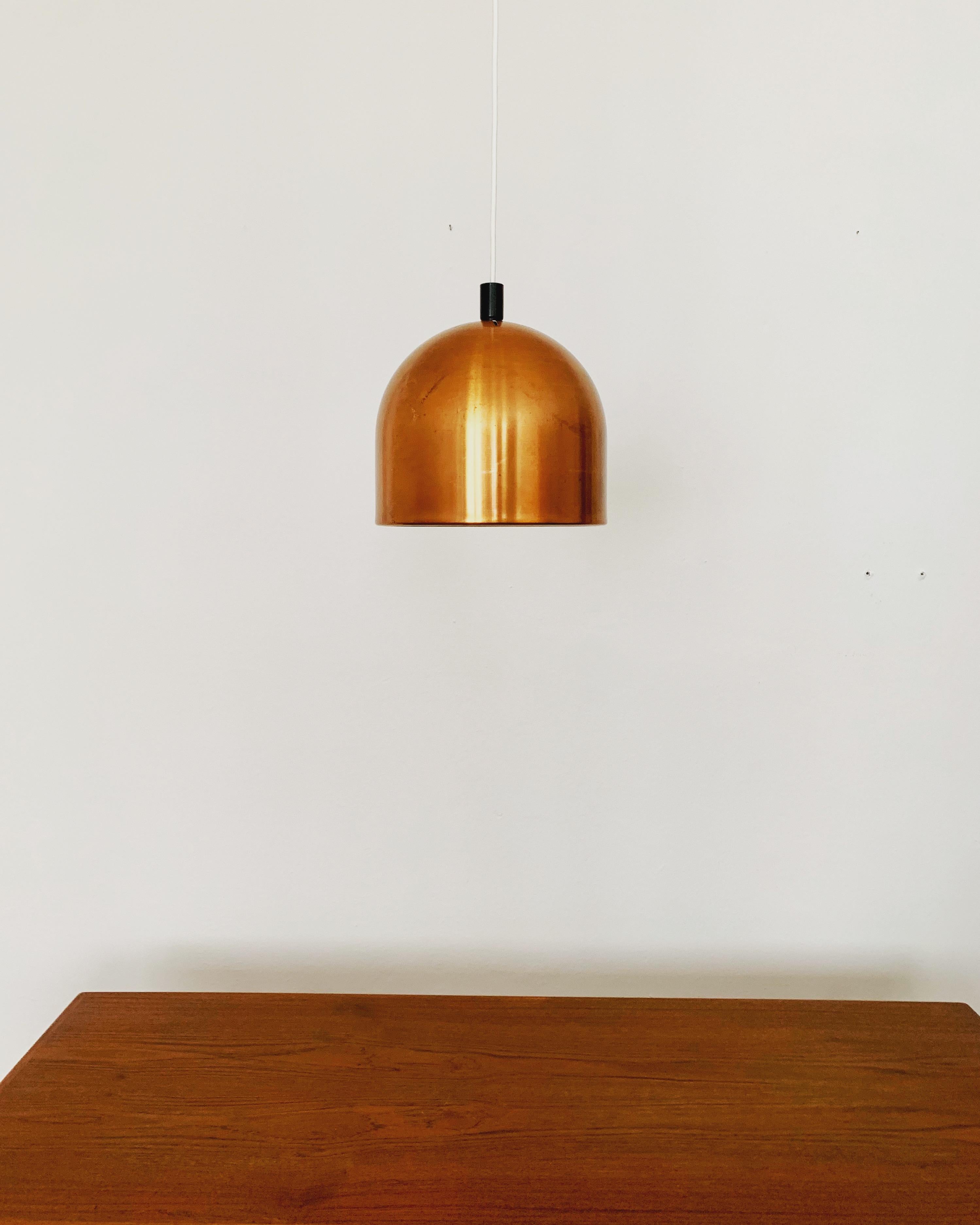 Mid-20th Century Copper Pendant Lamp For Sale