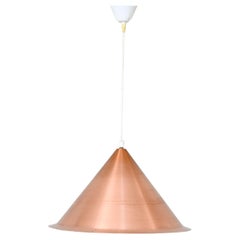 Lampe suspendue en cuivre