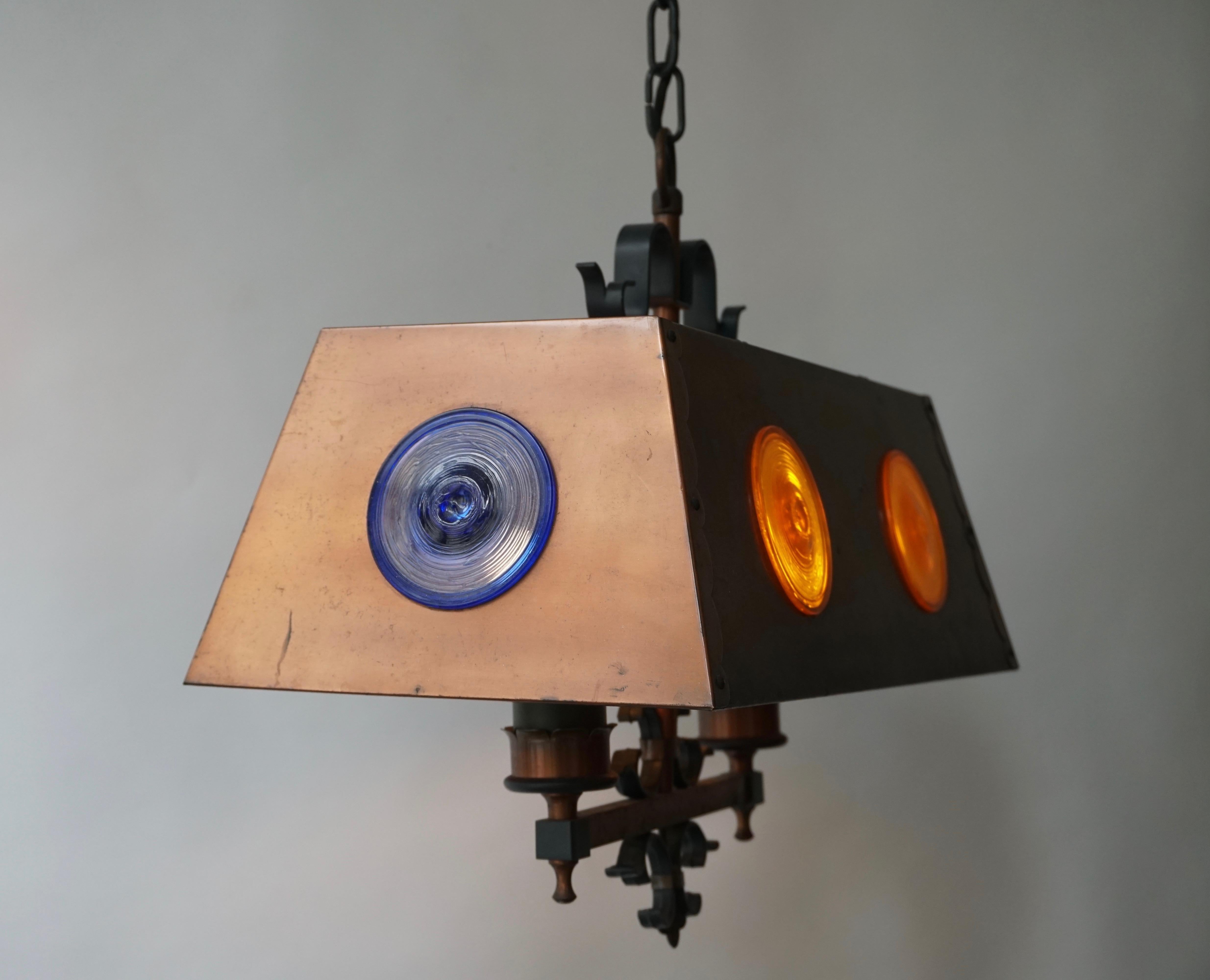 Copper Pendant Light, Italy For Sale 4