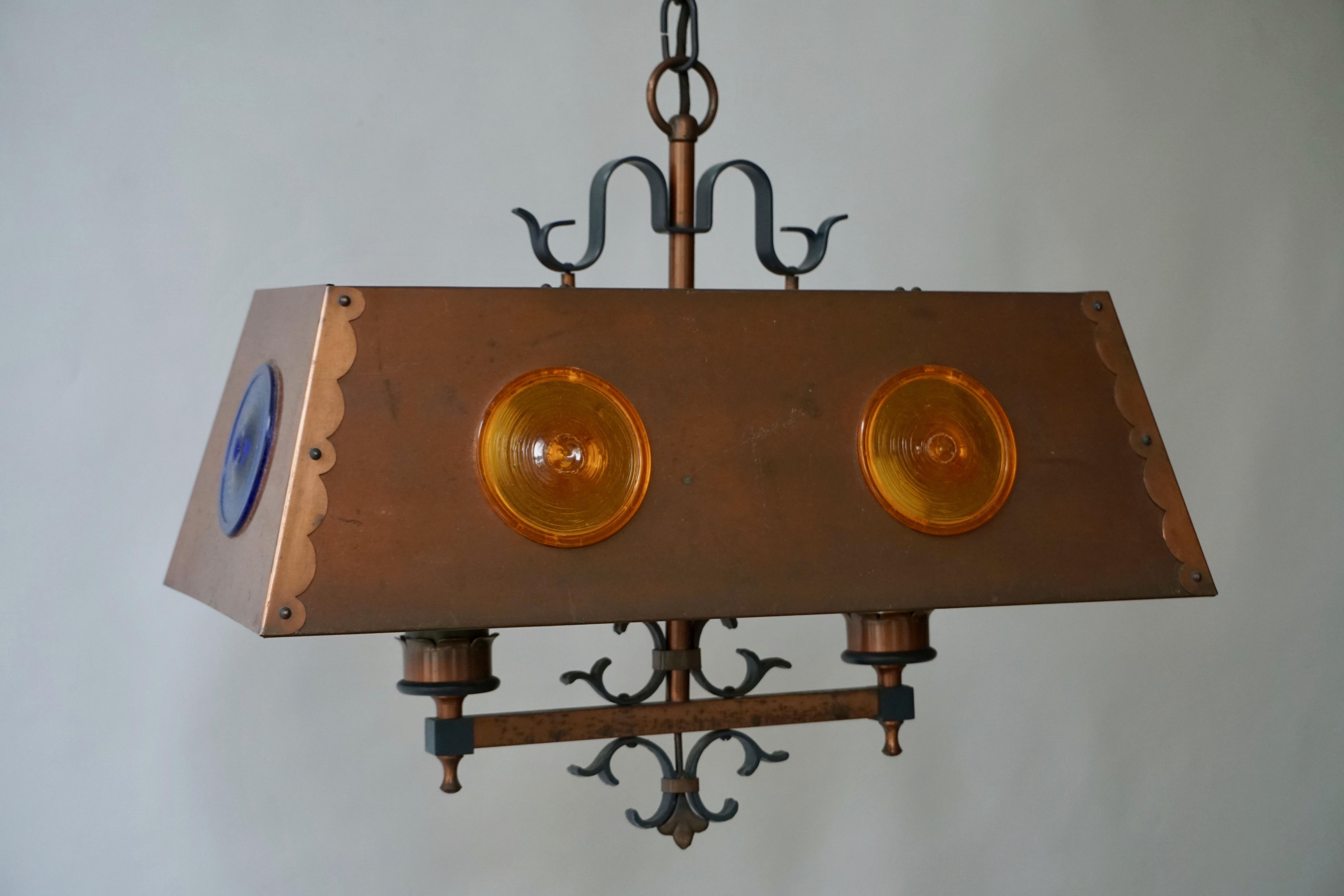 Copper Pendant Light, Italy In Good Condition For Sale In Antwerp, BE