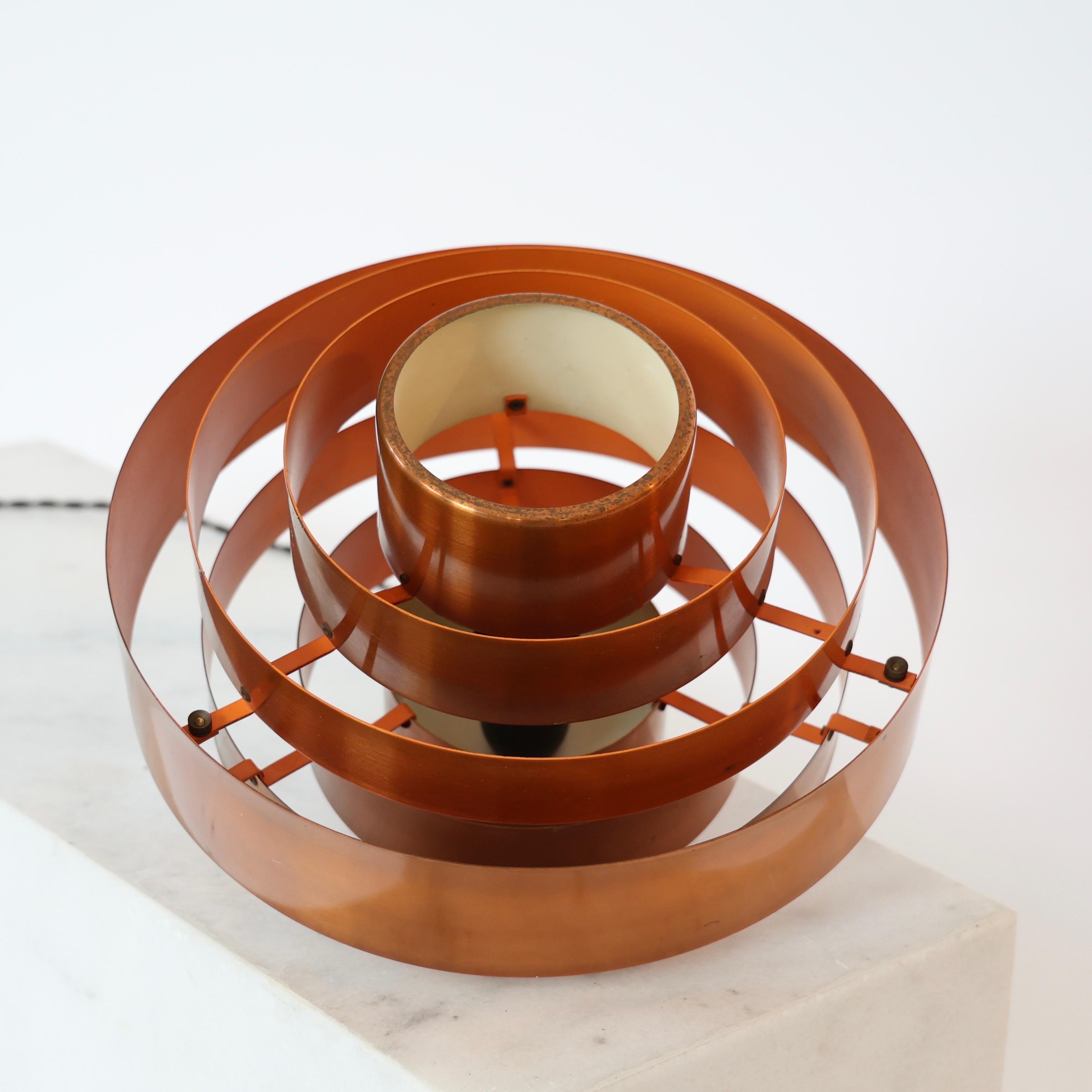 Lampade a sospensione in rame di Jo Hammerborg per Fog and Morup, 1960, Danimarca in vendita 9
