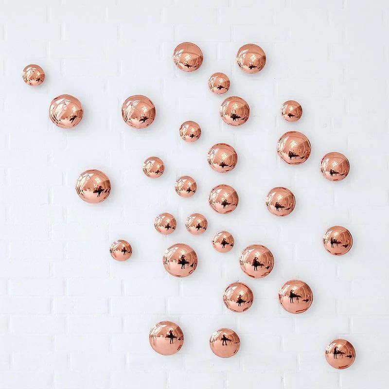 Polished Copper Pin Wall Decor by Zieta For Sale