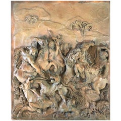 Copper Plaque Done by F. Lavastre 'French Artist, 19th Century'
