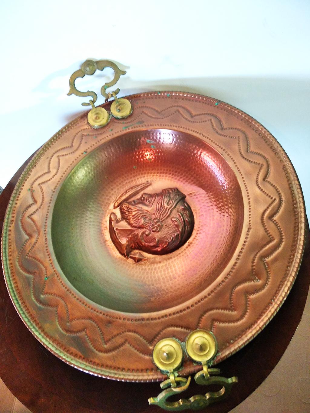small copper plate