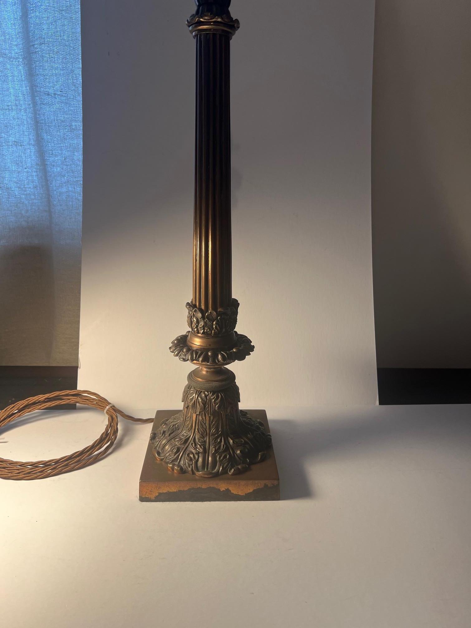 Copper Plated Table Lamp For Sale 10