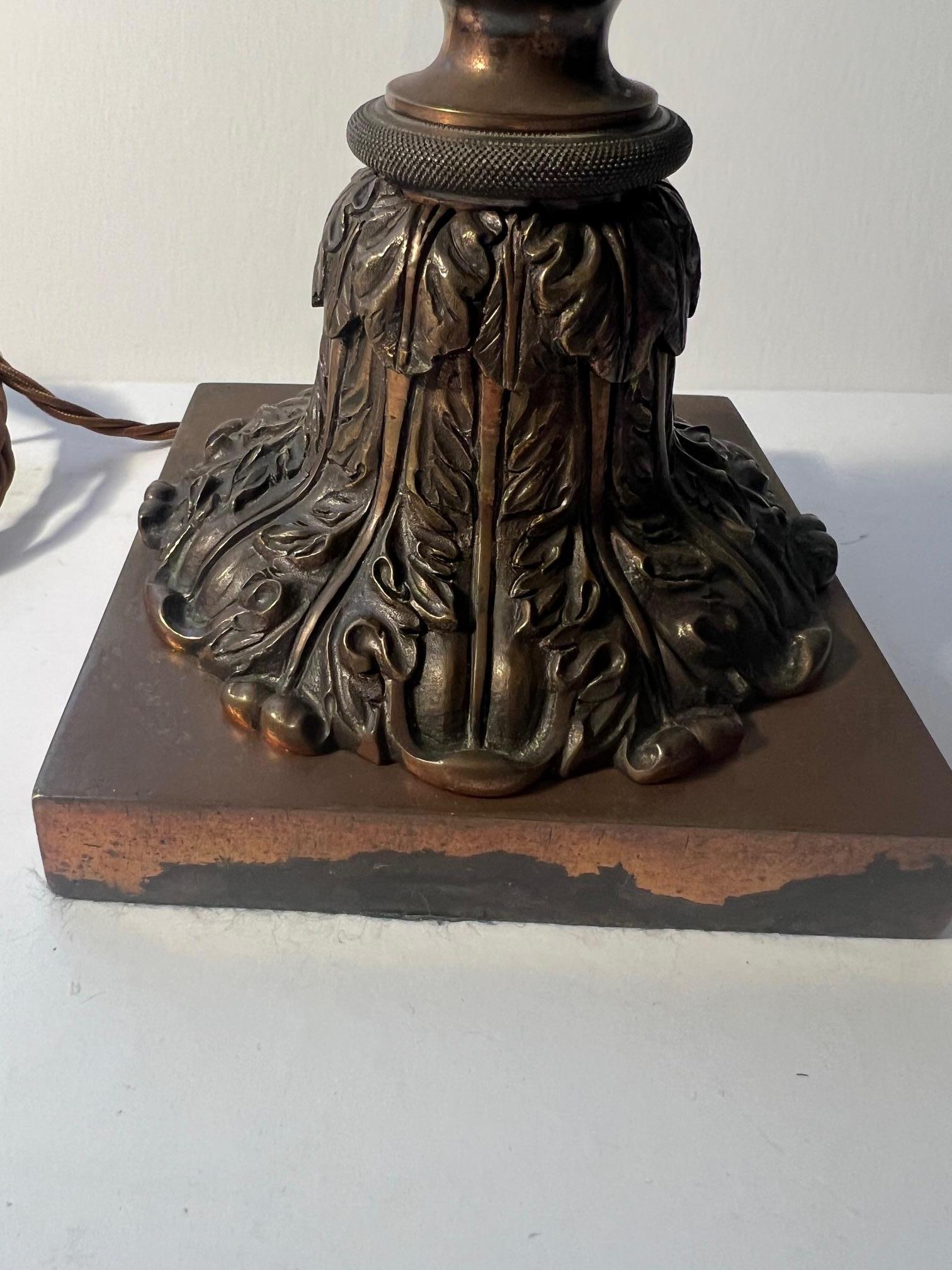 Copper Plated Table Lamp For Sale 11