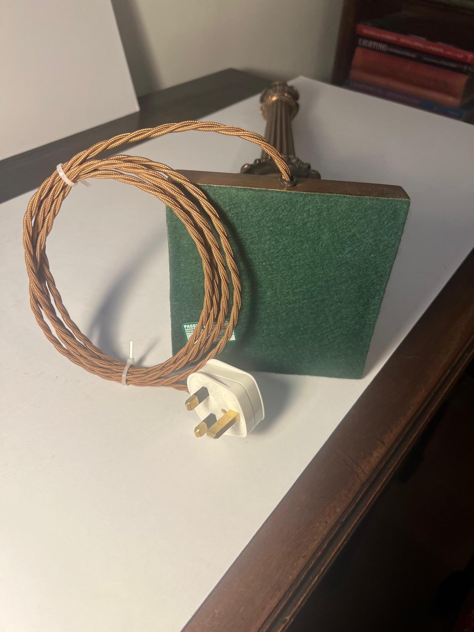 Copper Plated Table Lamp For Sale 1