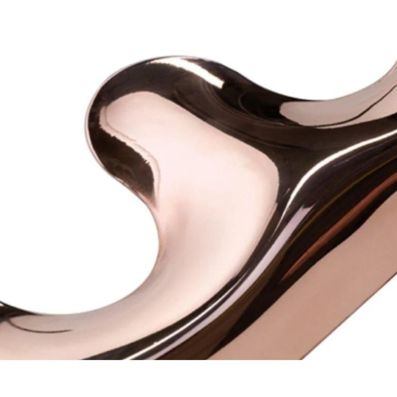 Kupfer polierter Kamm-Kleiderbügel von Zieta mit 5 Beinen (Organische Moderne) im Angebot