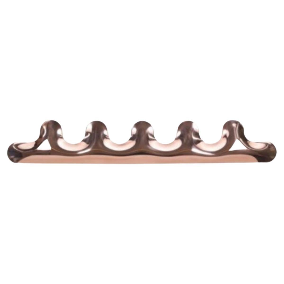 Copper Polished Kamm 5 Coat Hanger by Zieta For Sale