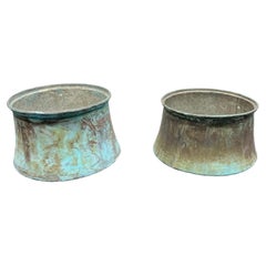 Copper Pots With Beautiful Patina